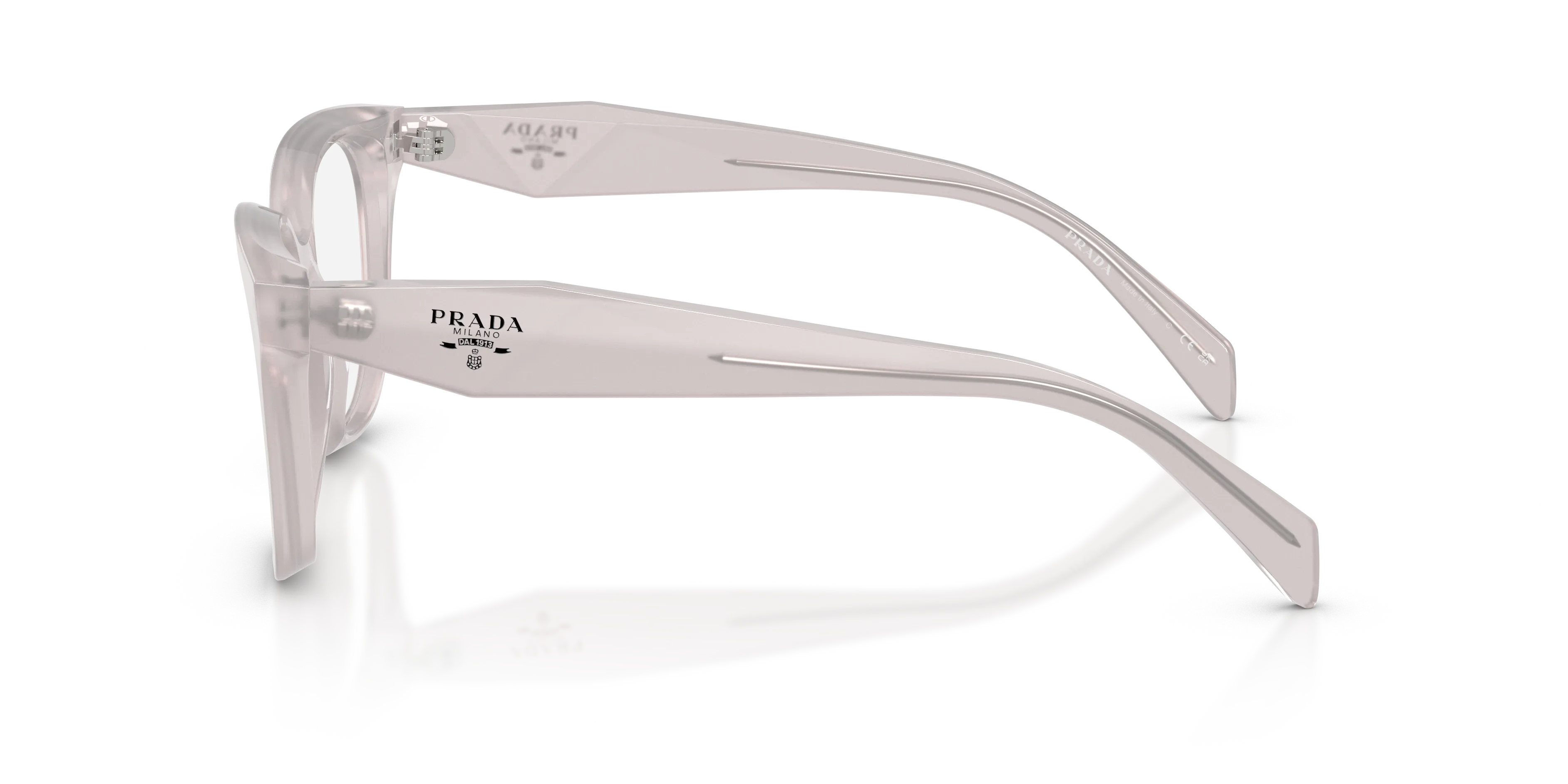 Prada PR C11V 29G1O1 Montature da vista Acetato Marrone Farfalla Normale - immagine 4