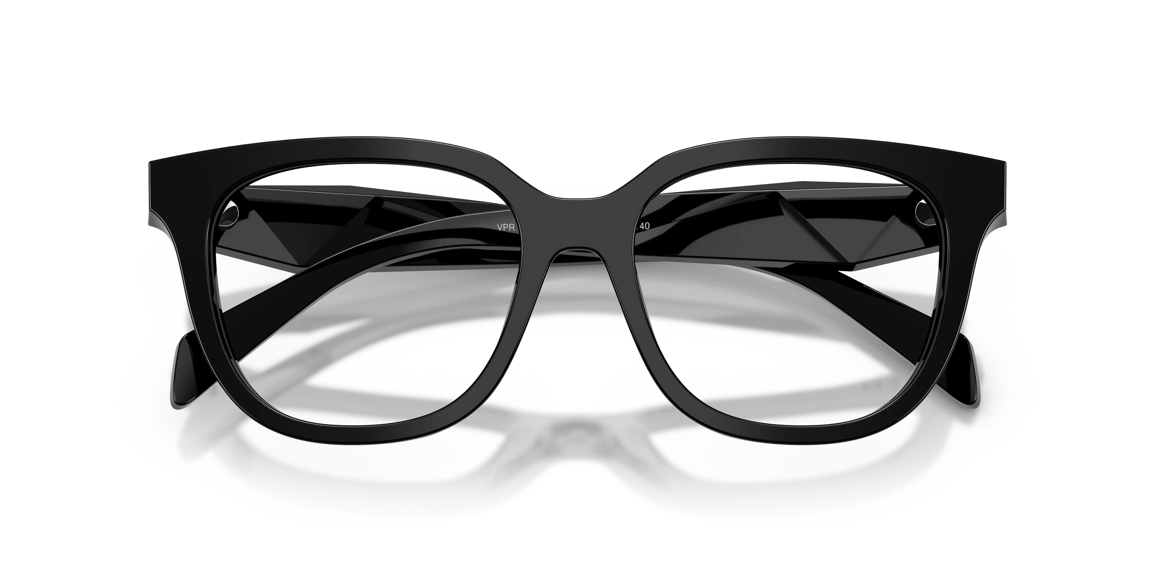 Prada PR C11V 16K1O1 Montature da vista Acetato Nero Farfalla Normale - immagine 2