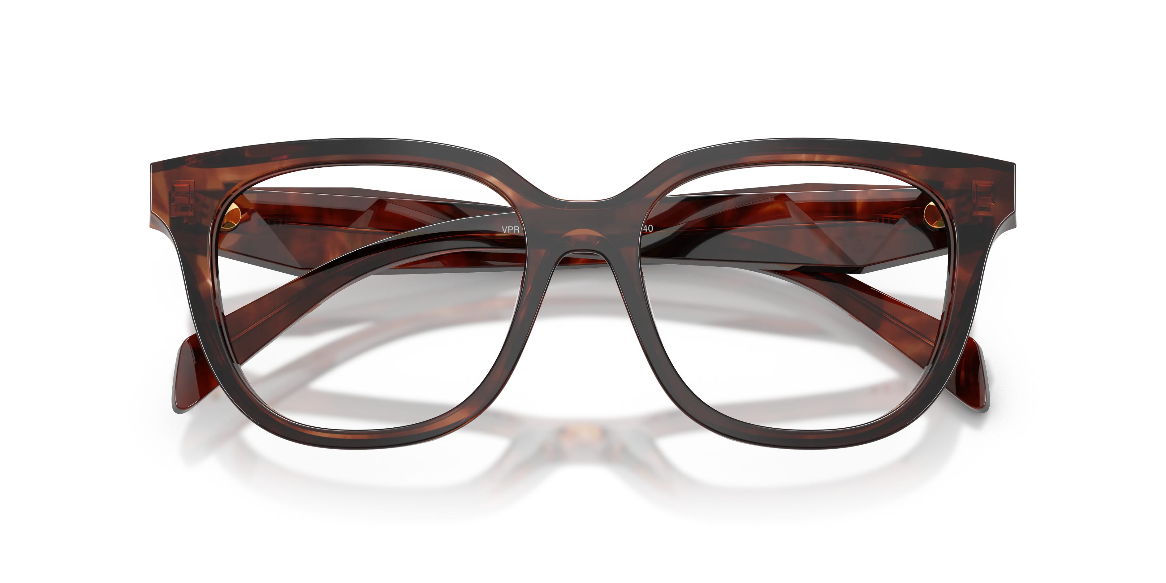 Prada PR C11V 14P1O1 Montature da vista Acetato Tartaruga Farfalla Normale - immagine 2