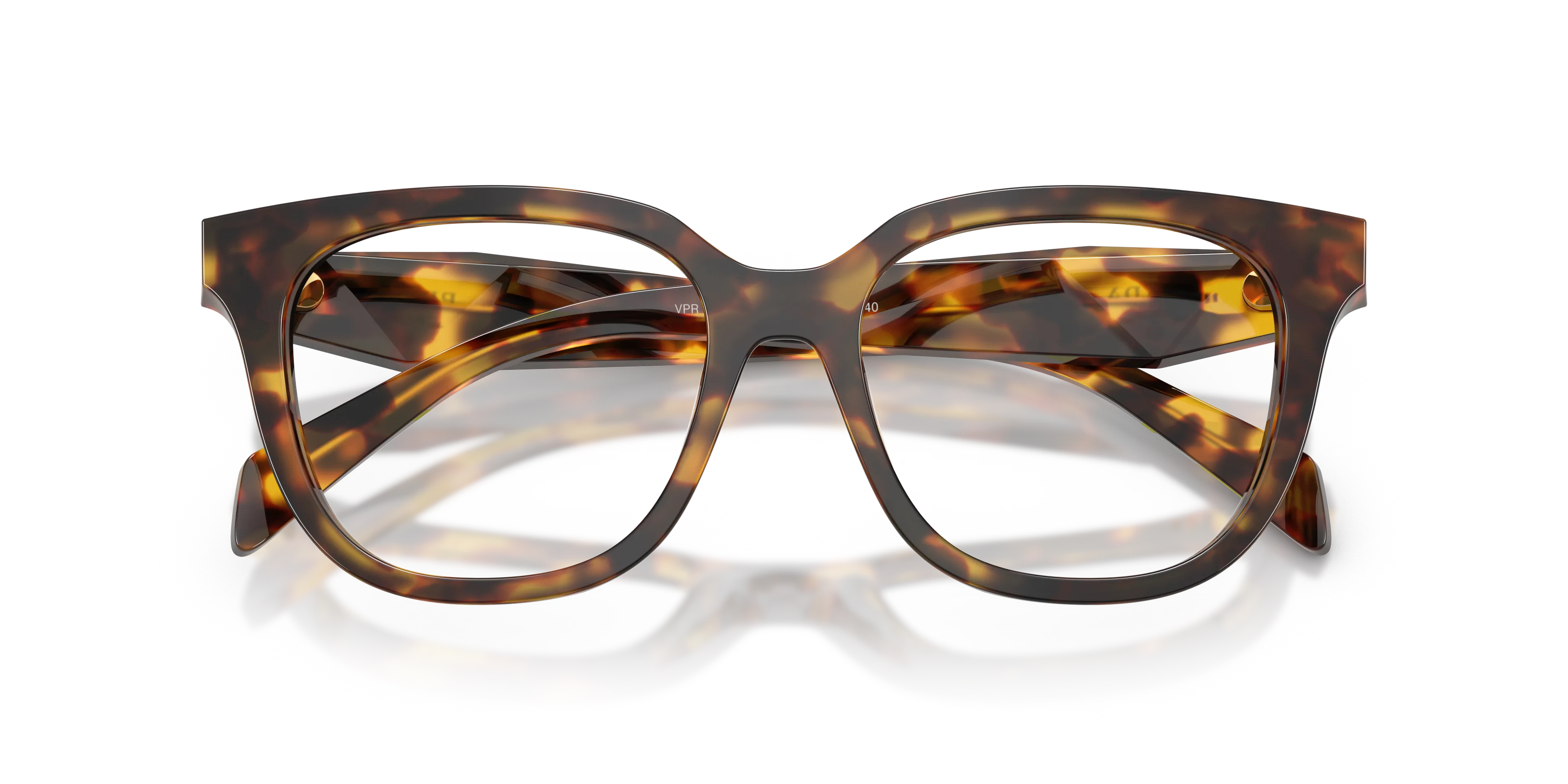Prada PR C11V 14L1O1 Montature da vista Acetato Tartaruga Farfalla Normale - immagine 2