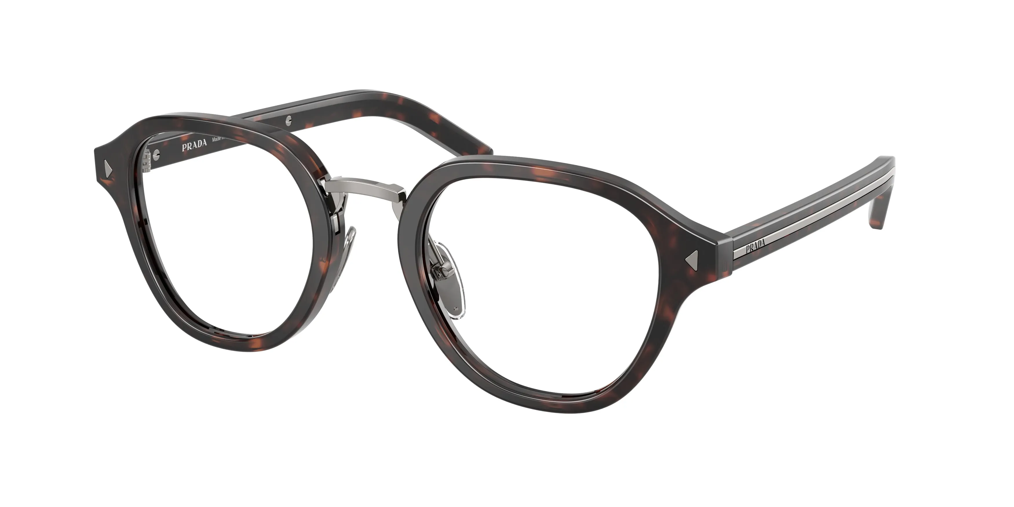 Prada PR C05V 17N1O1 Montature da vista Acetato Tartaruga Pantos Normale - immagine 1