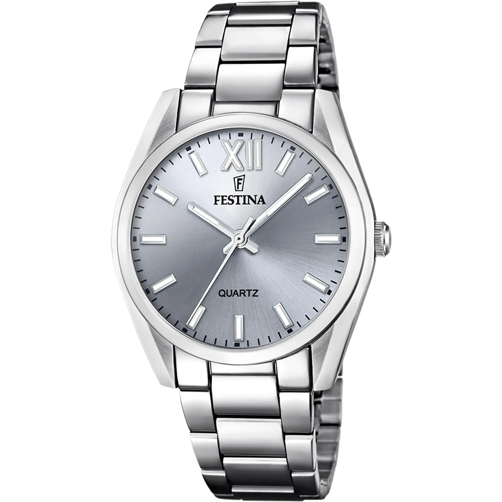 Festina Orologio Donna Analogico Acciaio Inossidabile 316L Argento - Quarzo - Vetro minerale alta resistenza - Impermeabile 5 ATM F20622/J - Boyfriend Collection - immagine 2