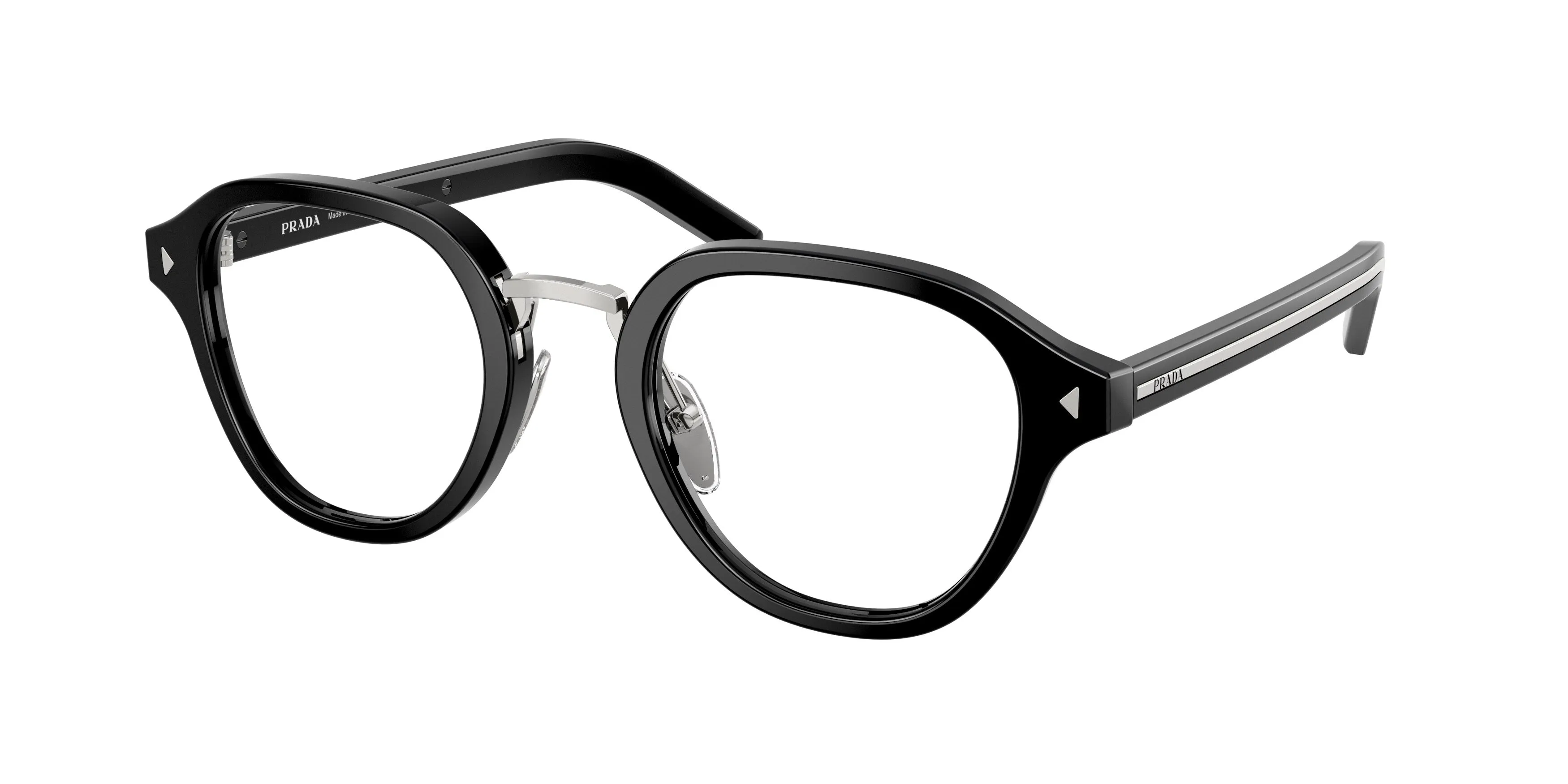 Prada PR C05V 16K1O1 Montature da vista Acetato Nero Pantos Normale - immagine 1