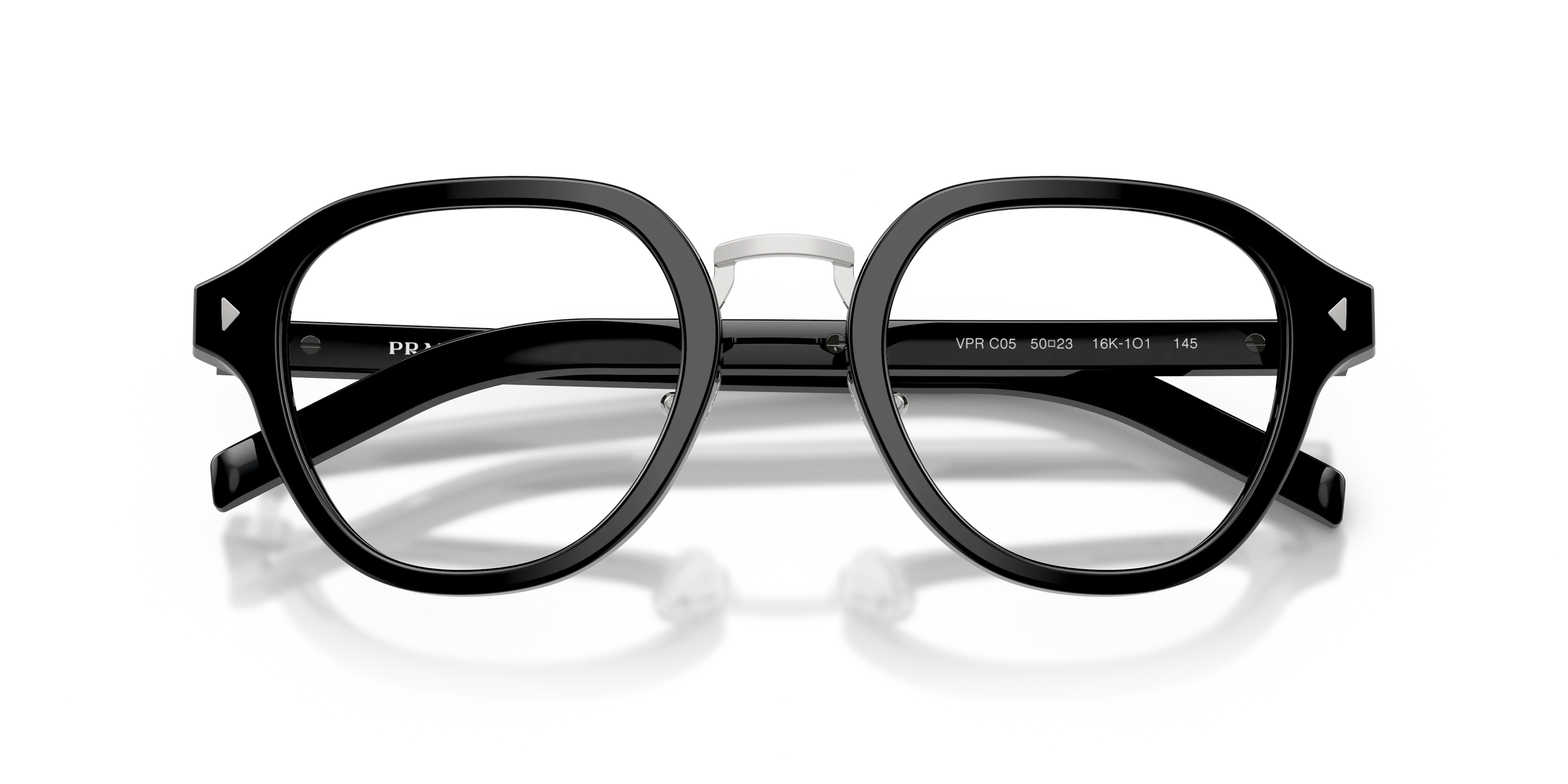 Prada PR C05V 16K1O1 Montature da vista Acetato Nero Pantos Normale - immagine 2