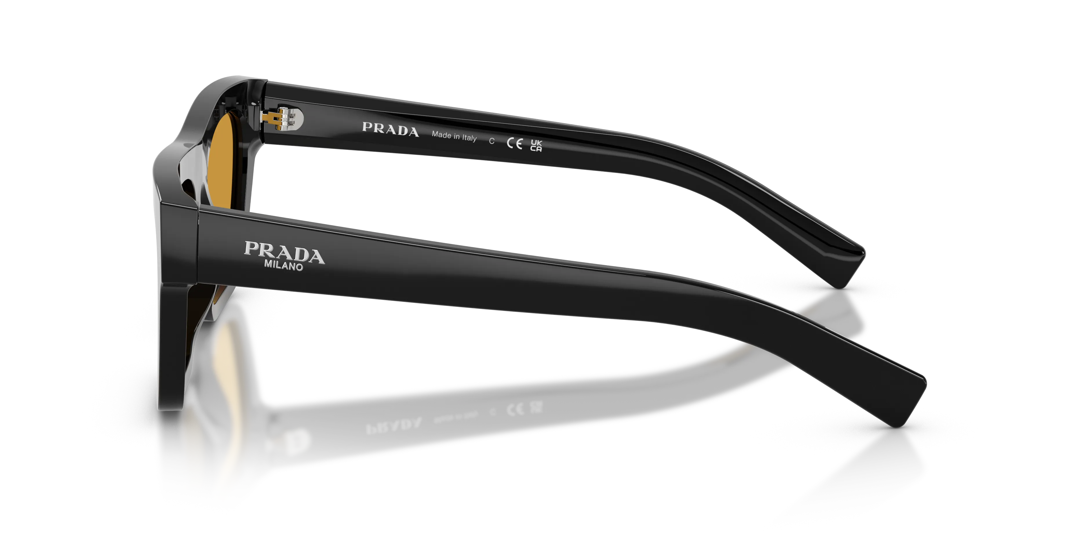 Prada PR C03S 16K50P Occhiali da sole Acetato Nero Squadrata Normale - immagine 4