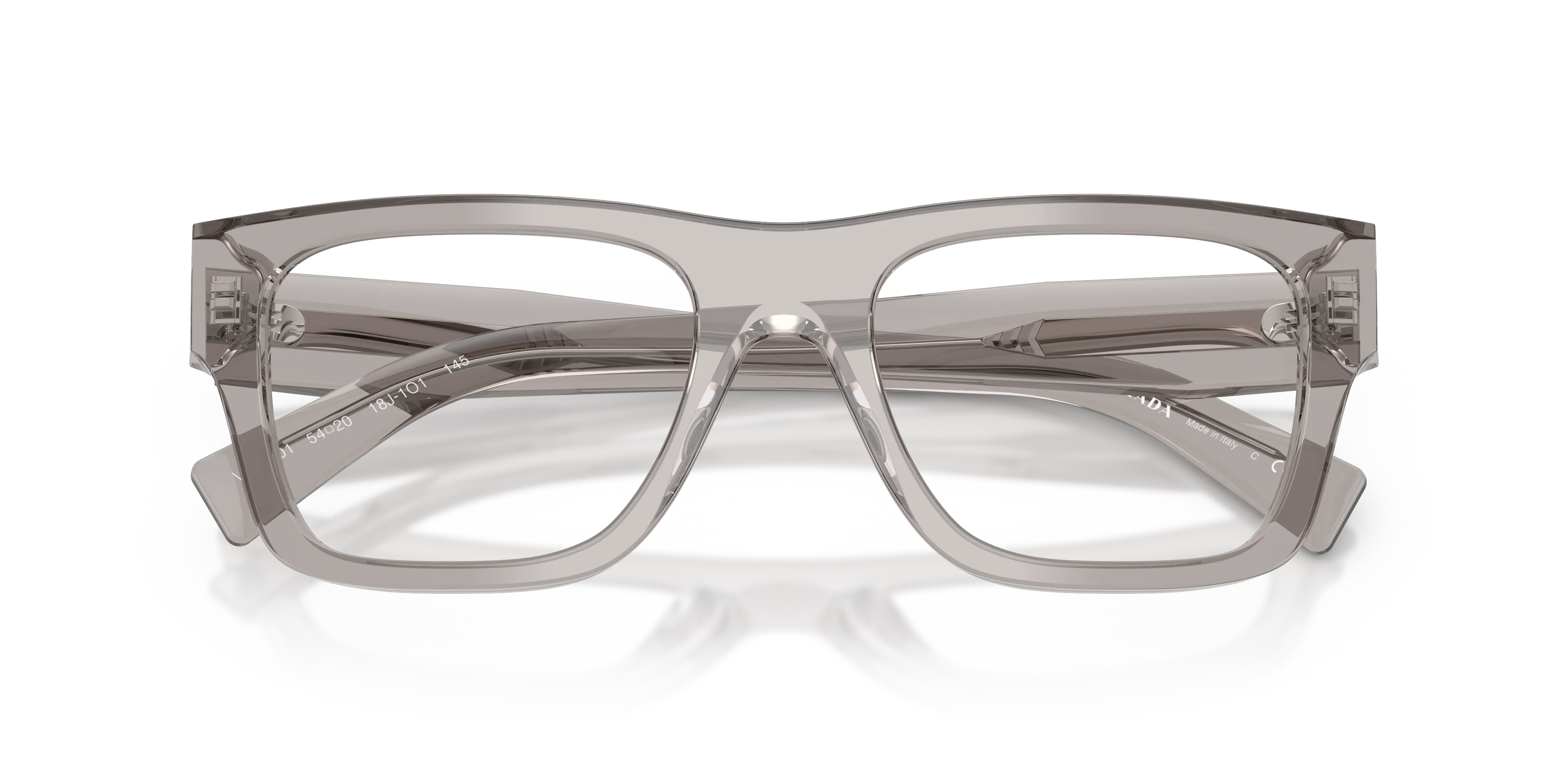 Prada PR C01V 18J1O1 Montature da vista Acetato Grigio Pillow Normale - immagine 2