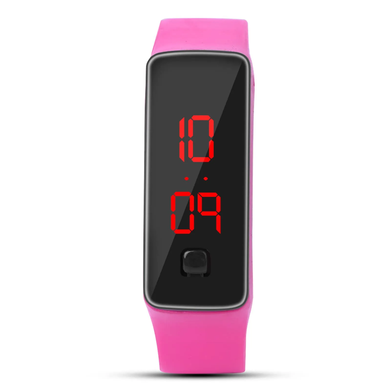LED Orologio Digitale da Donna, Cinturino in Silicone Orologio Sportivo Digitale Quadrante 12 Ore Display Elettronico Orologio da Polso per Uomo Donna Ragazzi Studenti (Rosa) - immagine 2