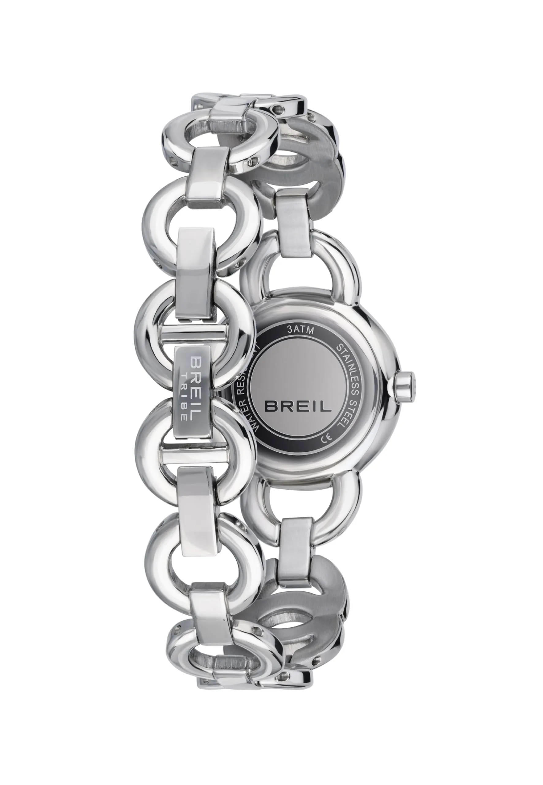 Breil, Collezione Alya, Orologio Donna in Acciaio, Bracciale a Maglie Tonde Intrecciate, Quadrante Rotondo Minimal, Impreziosito da Cristalli, Cassa 26mm, Chiusura a Gioiello - immagine 3