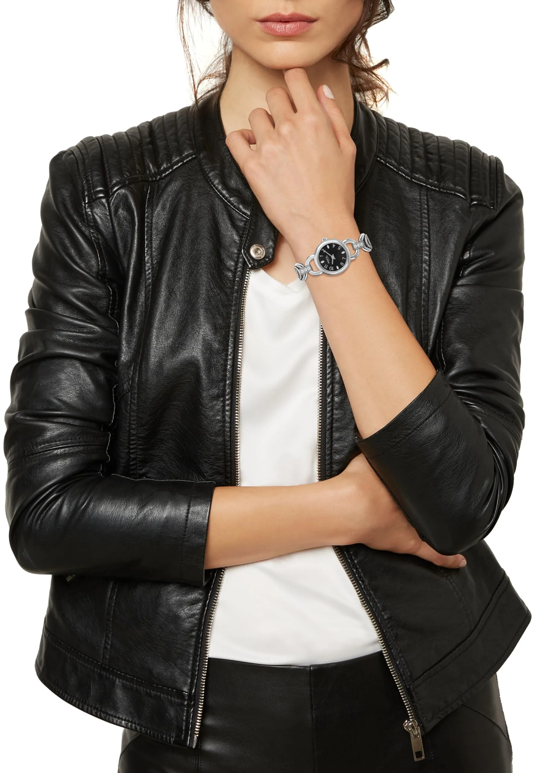 Breil, Collezione Alya, Orologio Donna in Acciaio, Bracciale a Maglie Tonde Intrecciate, Quadrante Rotondo Minimal, Impreziosito da Cristalli, Cassa 26mm, Chiusura a Gioiello - immagine 4