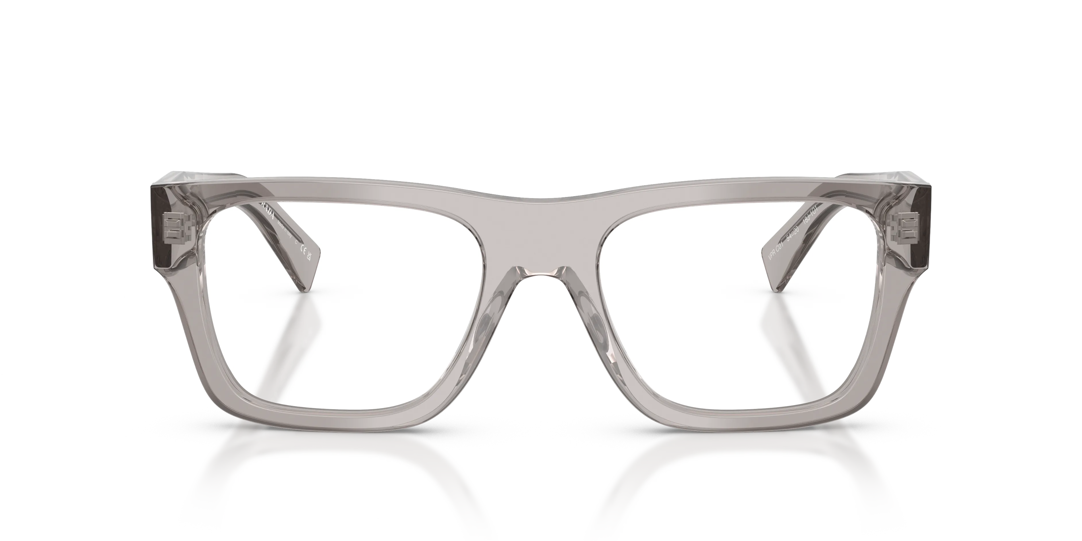 Prada PR C01V 18J1O1 Montature da vista Acetato Grigio Pillow Normale - immagine 3