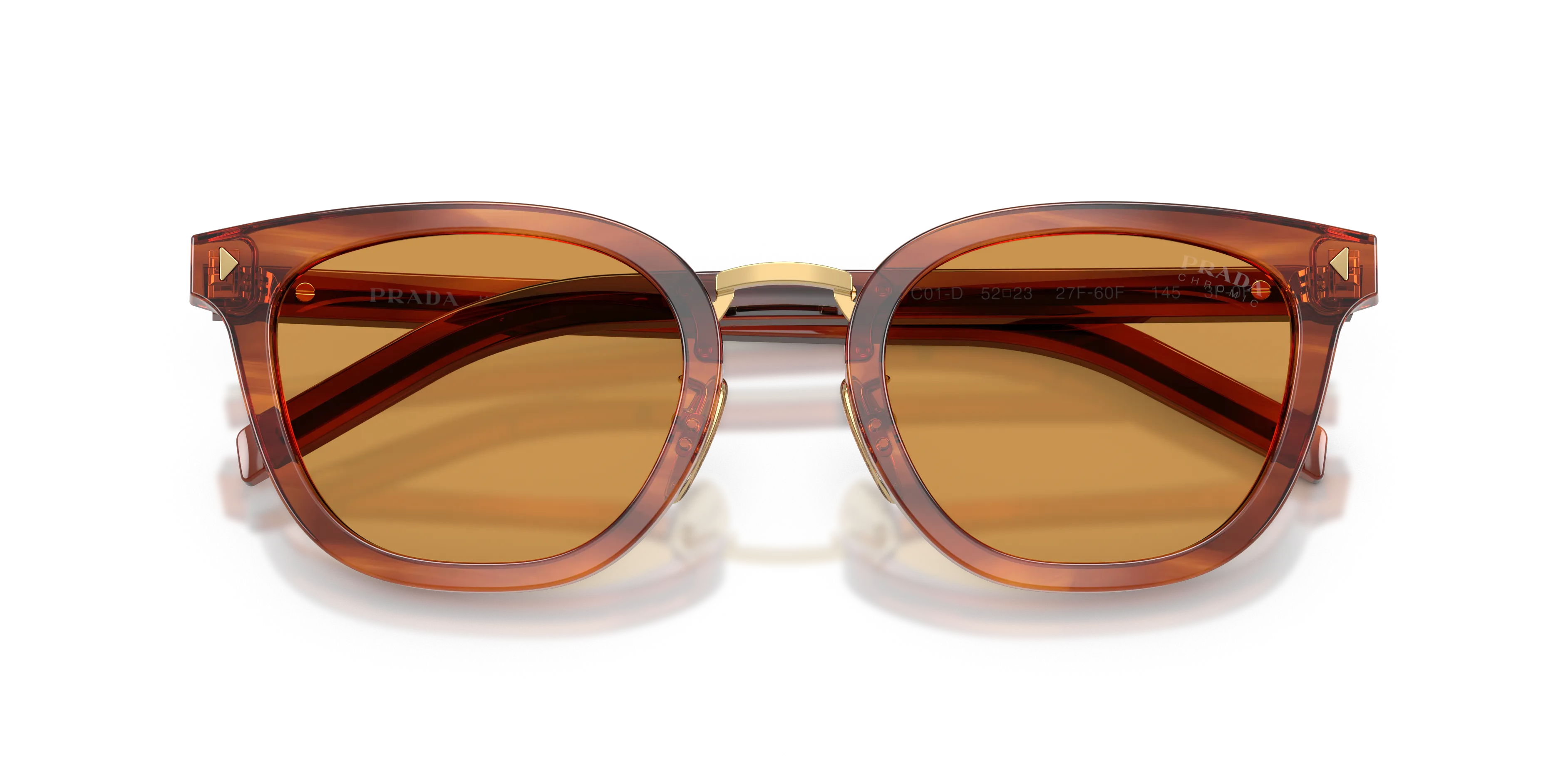Prada PR C01SD 27F60F Occhiali da sole Acetato Marrone Cat Eye Fotocromatiche - immagine 2