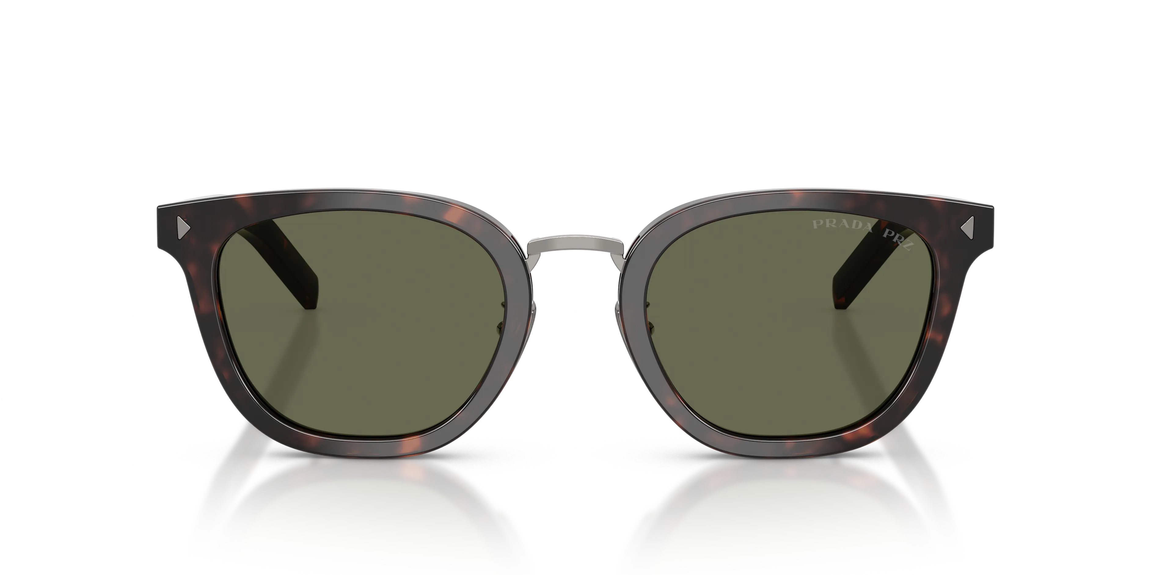 Prada PR C01SD 17N03R Occhiali da sole Acetato Tartaruga Verde Cat Eye Polarizzata - immagine 3