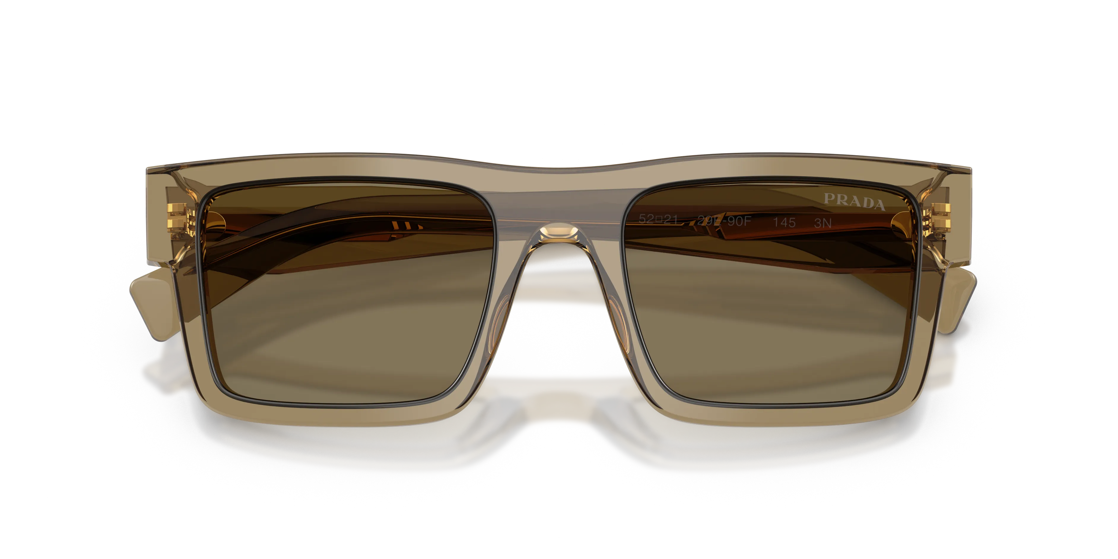 Prada PR 19WS 29E90F Occhiali da sole Acetato Marrone Squadrata Normale - immagine 2