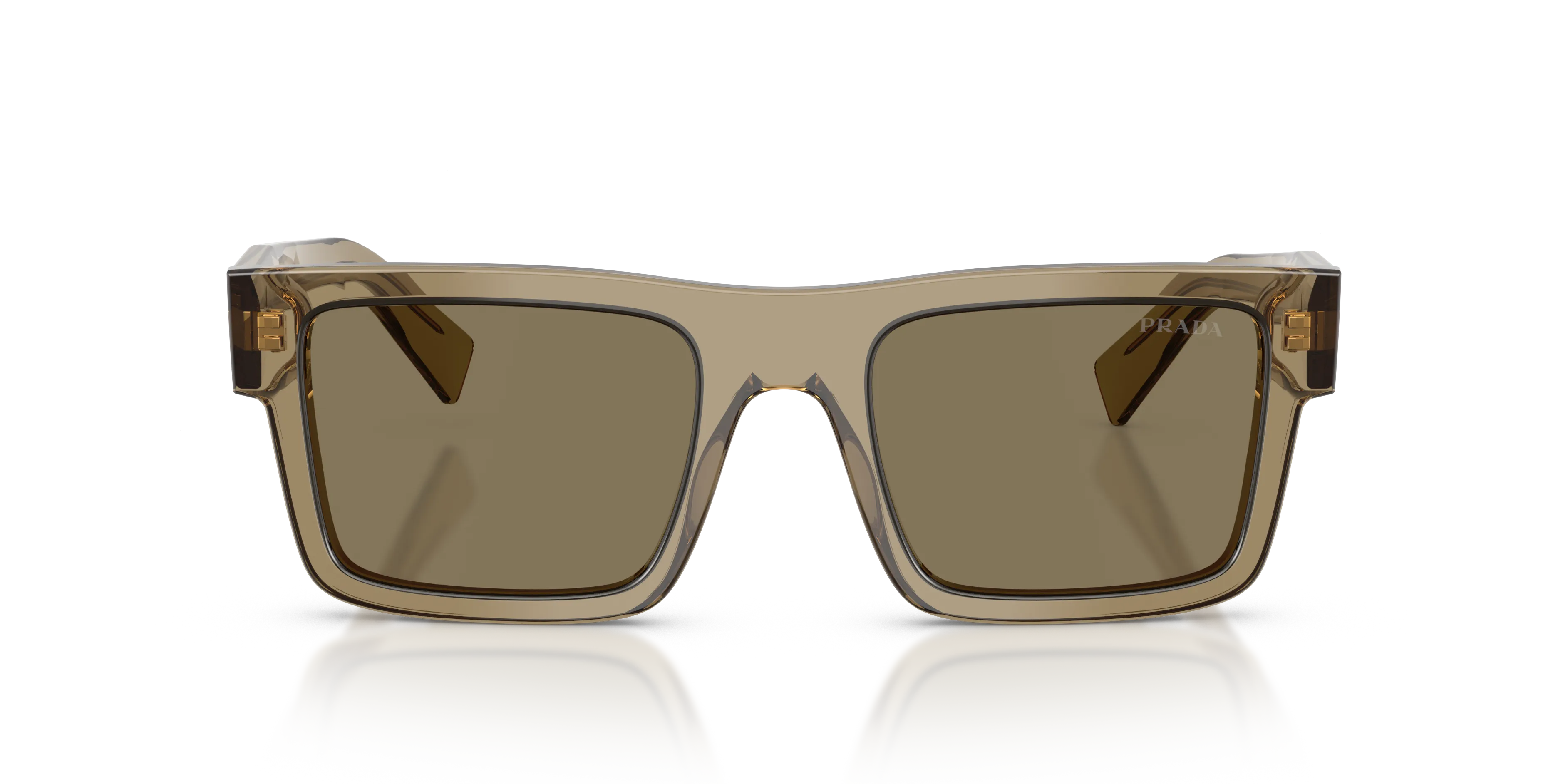 Prada PR 19WS 29E90F Occhiali da sole Acetato Marrone Squadrata Normale - immagine 3