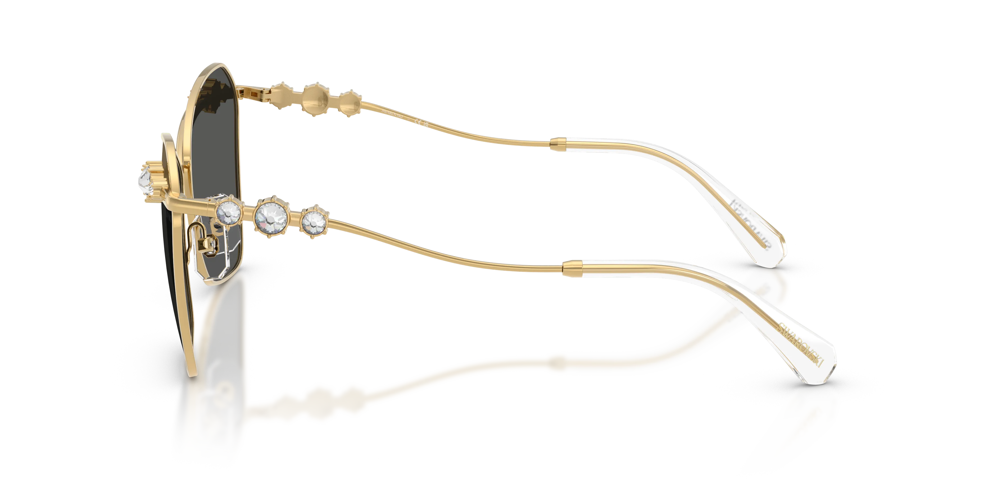 Swarovski SK7040 4004/L Occhiali da sole Metallo Oro Farfalla Normale - immagine 4