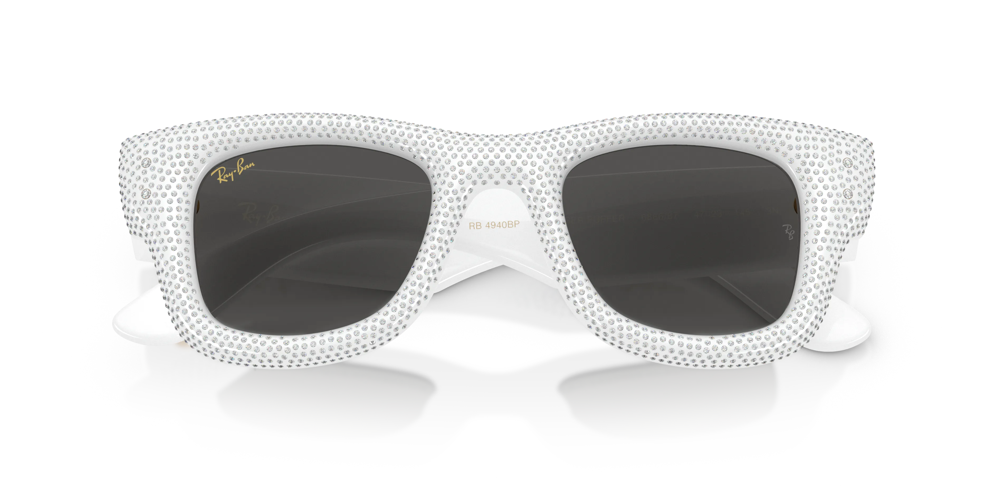 Ray - Ban RB4940BP WAYFARER PUFFER 686687 Occhiali da sole Nylon Bianco Squadrata Normale - immagine 2