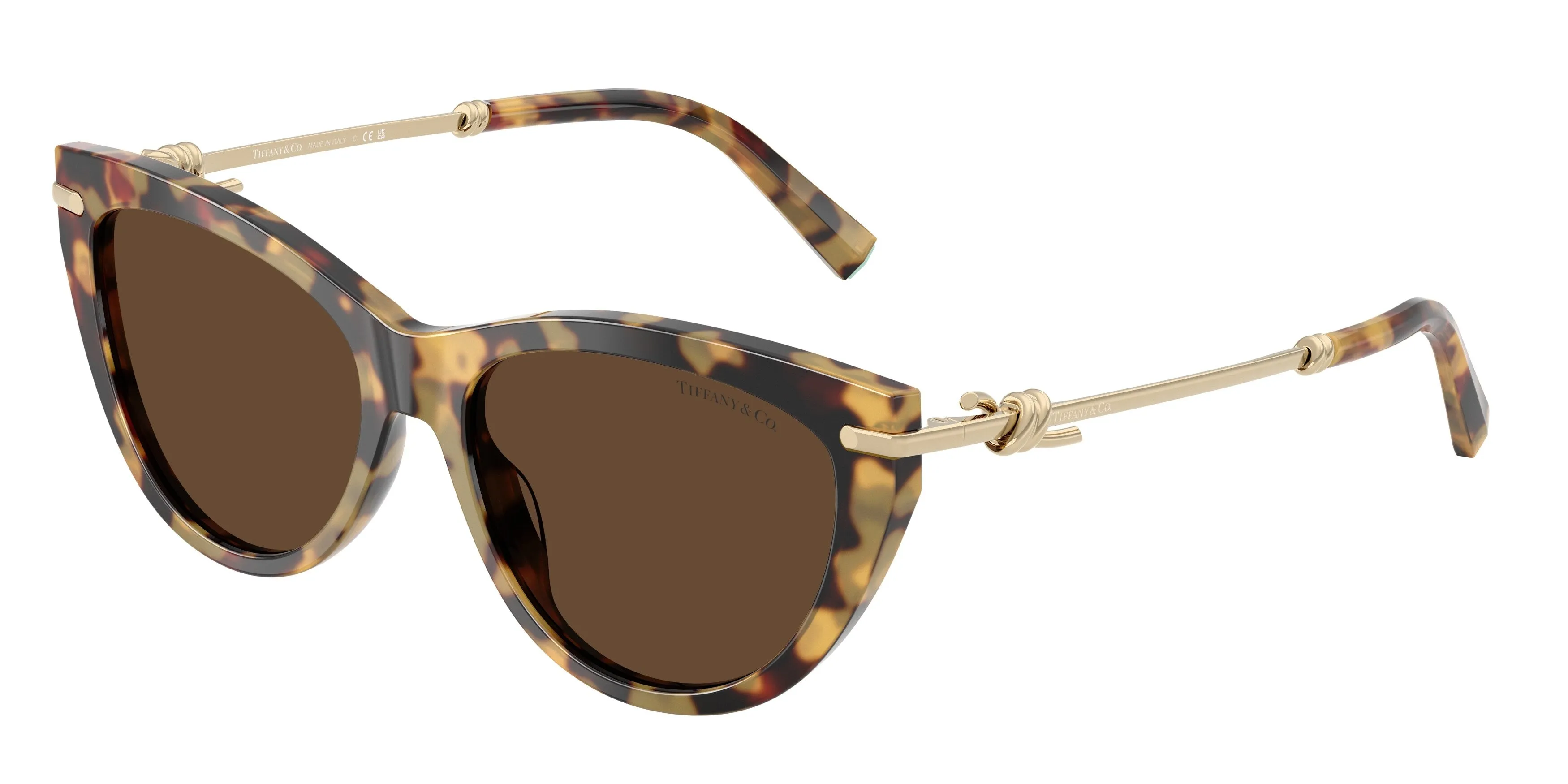 Tiffany TF4253 80643G Occhiali da sole Acetato Tartaruga Marrone Cat Eye Normale - immagine 1