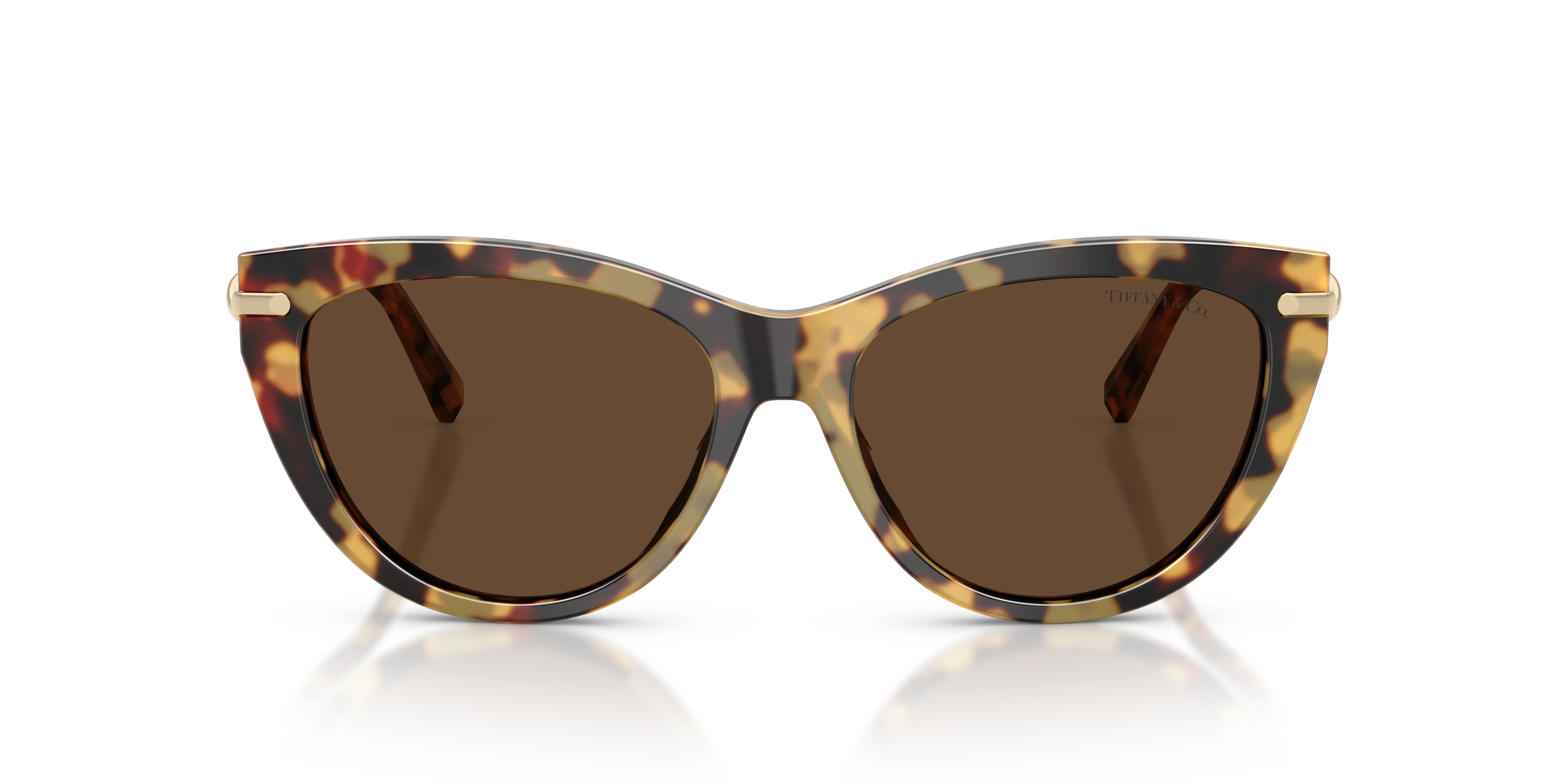 Tiffany TF4253 80643G Occhiali da sole Acetato Tartaruga Marrone Cat Eye Normale - immagine 3