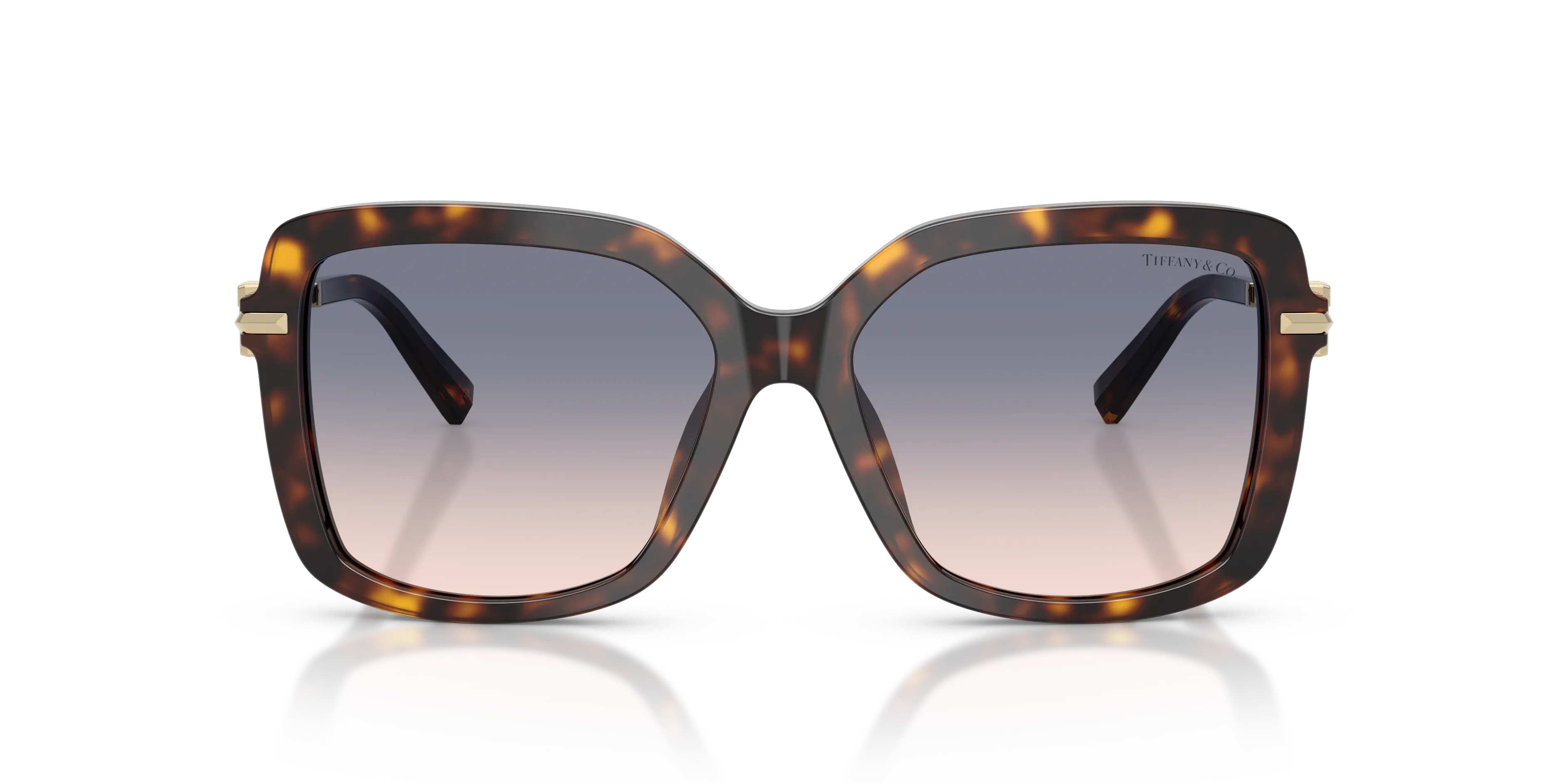 Tiffany TF4252B 801516 Occhiali da sole Acetato Tartaruga Marrone Squadrata Normale Sfumato - immagine 3