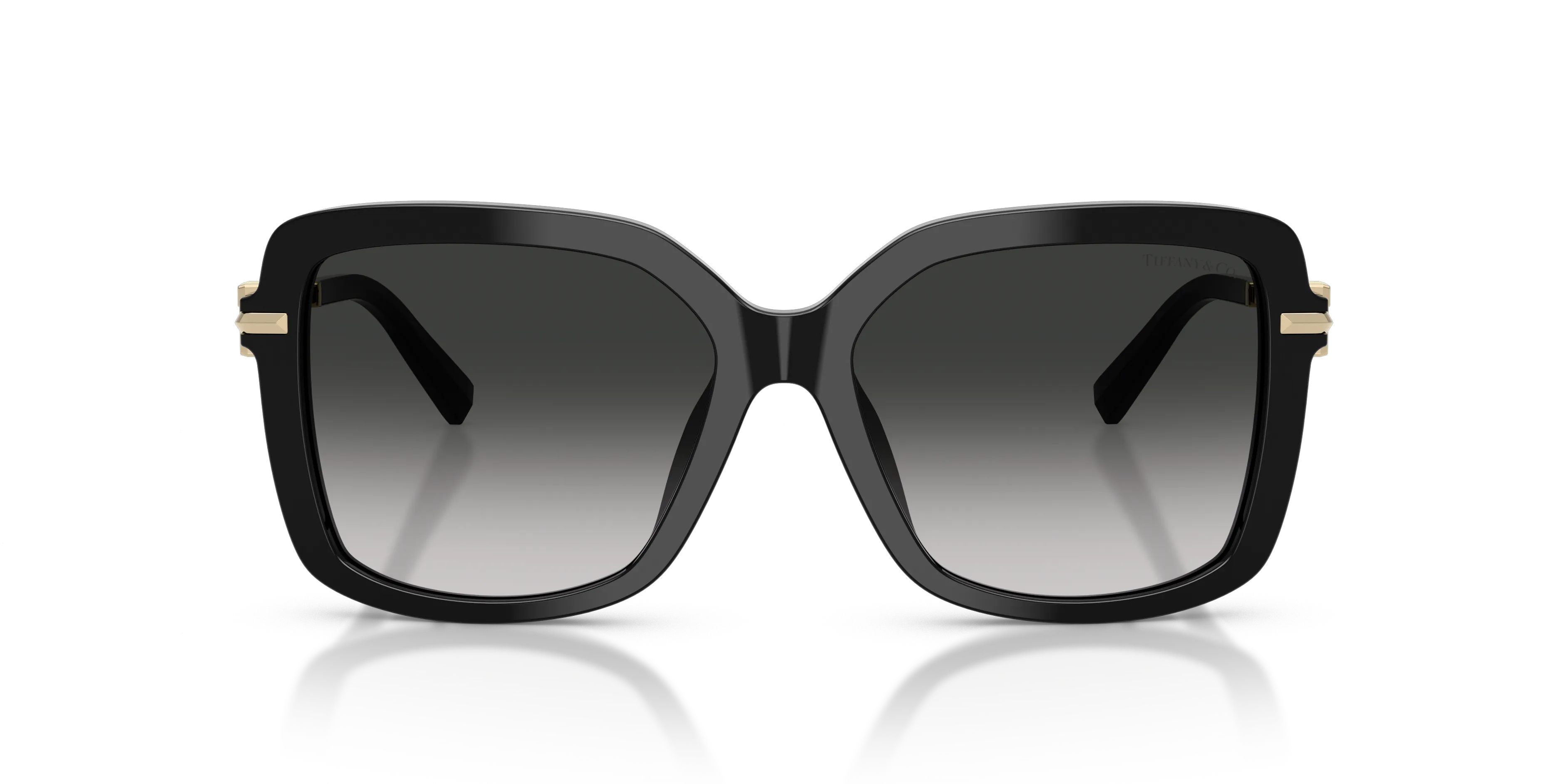 Tiffany TF4252B 80013C Occhiali da sole Acetato Nero Grigio Squadrata Normale Sfumato - immagine 3