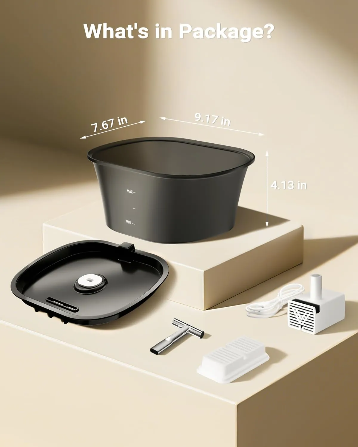BalimoPet Fontanella per Gatti, Fontana per Gatti 2,5L, Fontanella per Cani Ultra Silenziosa con LED Integrato e Filtro a Carbone Attivo, Facile da Pulire, Design a Doppio Flusso - immagine 7