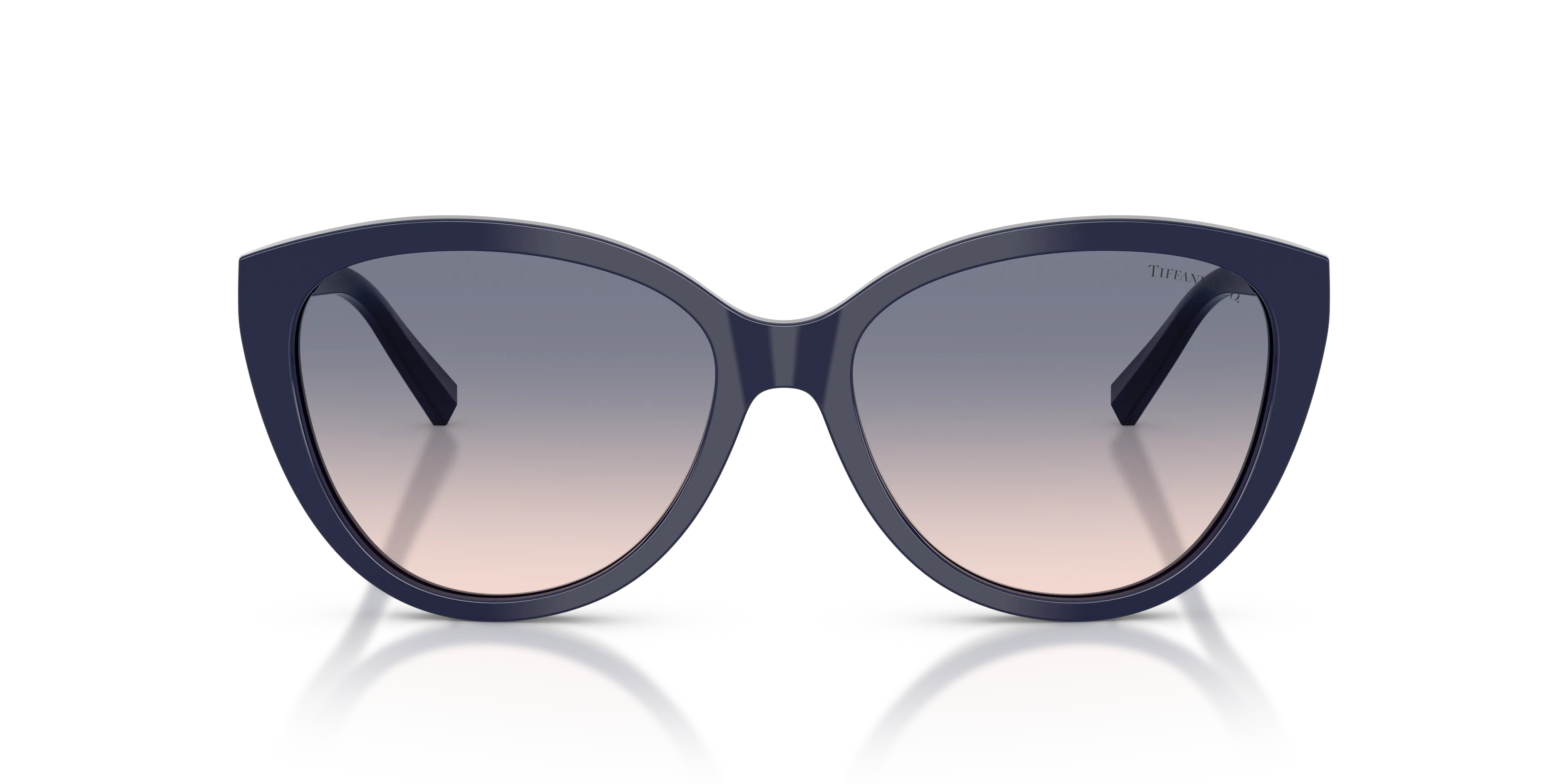 Tiffany TF4251 839616 Occhiali da sole Acetato Blu Marrone Cat Eye Normale Sfumato - immagine 3