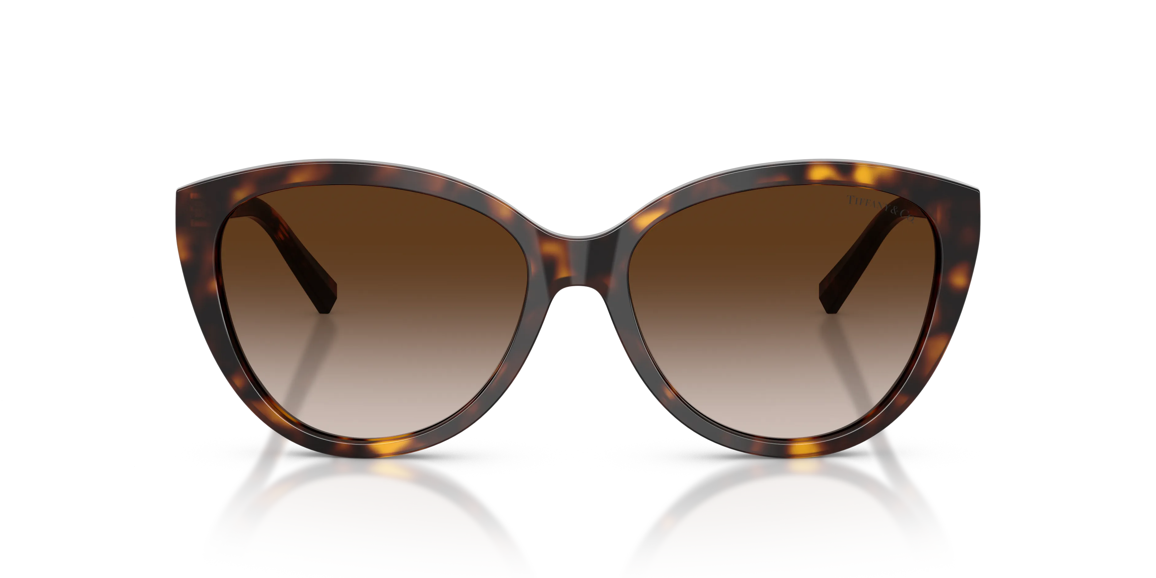 Tiffany TF4251 80153B Occhiali da sole Acetato Tartaruga Marrone Cat Eye Normale Sfumato - immagine 3