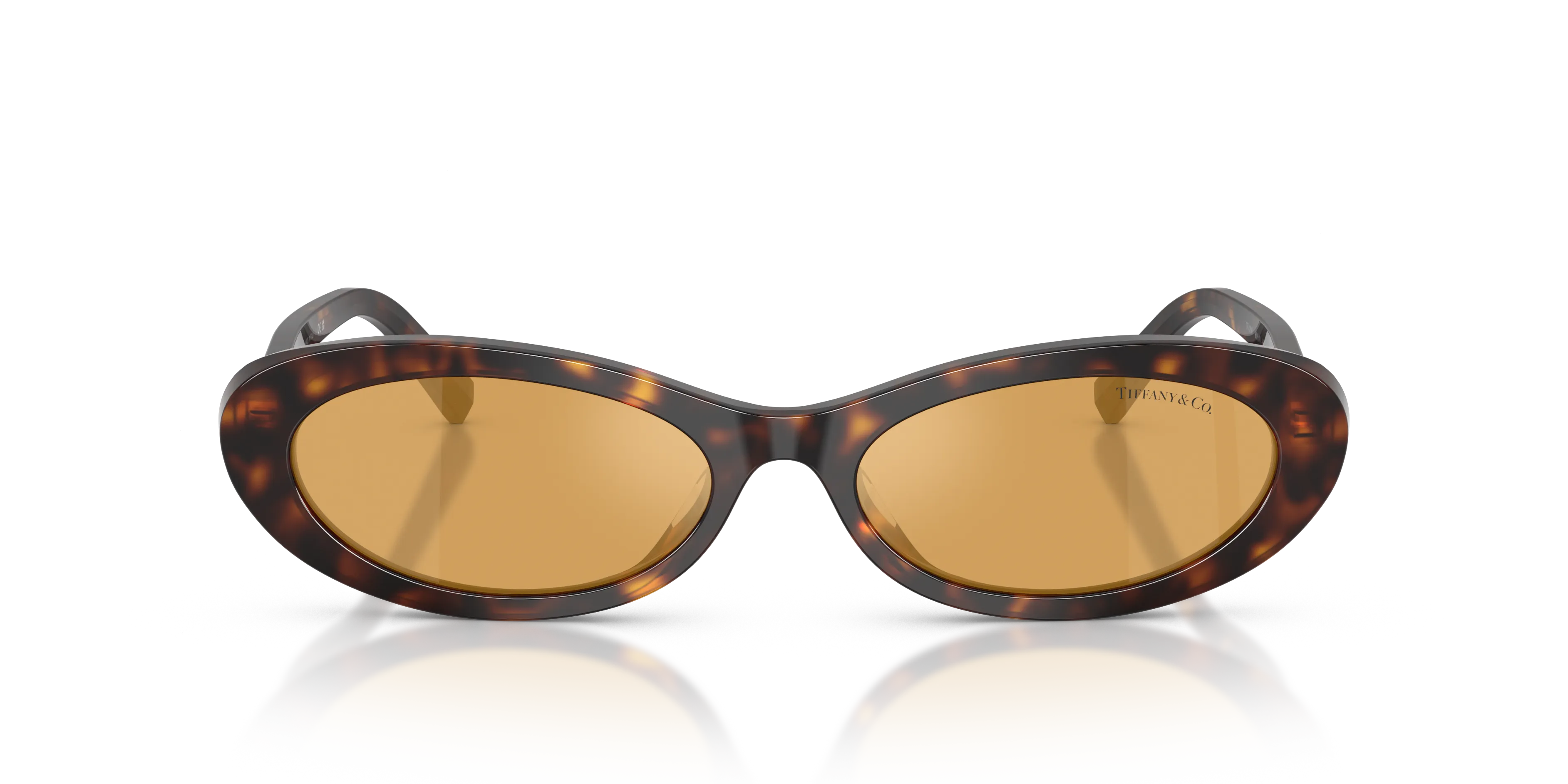 Tiffany TF4250 801574 Occhiali da sole Acetato Tartaruga Arancione Rotonda Normale - immagine 3