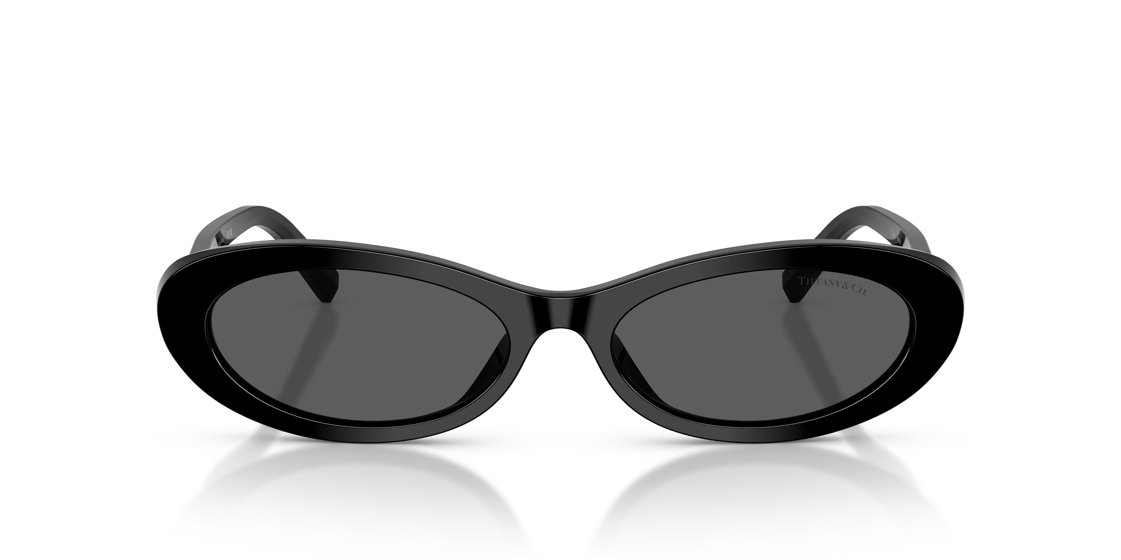 Tiffany TF4250 8001S4 Occhiali da sole Acetato Nero Grigio Rotonda Normale - immagine 3