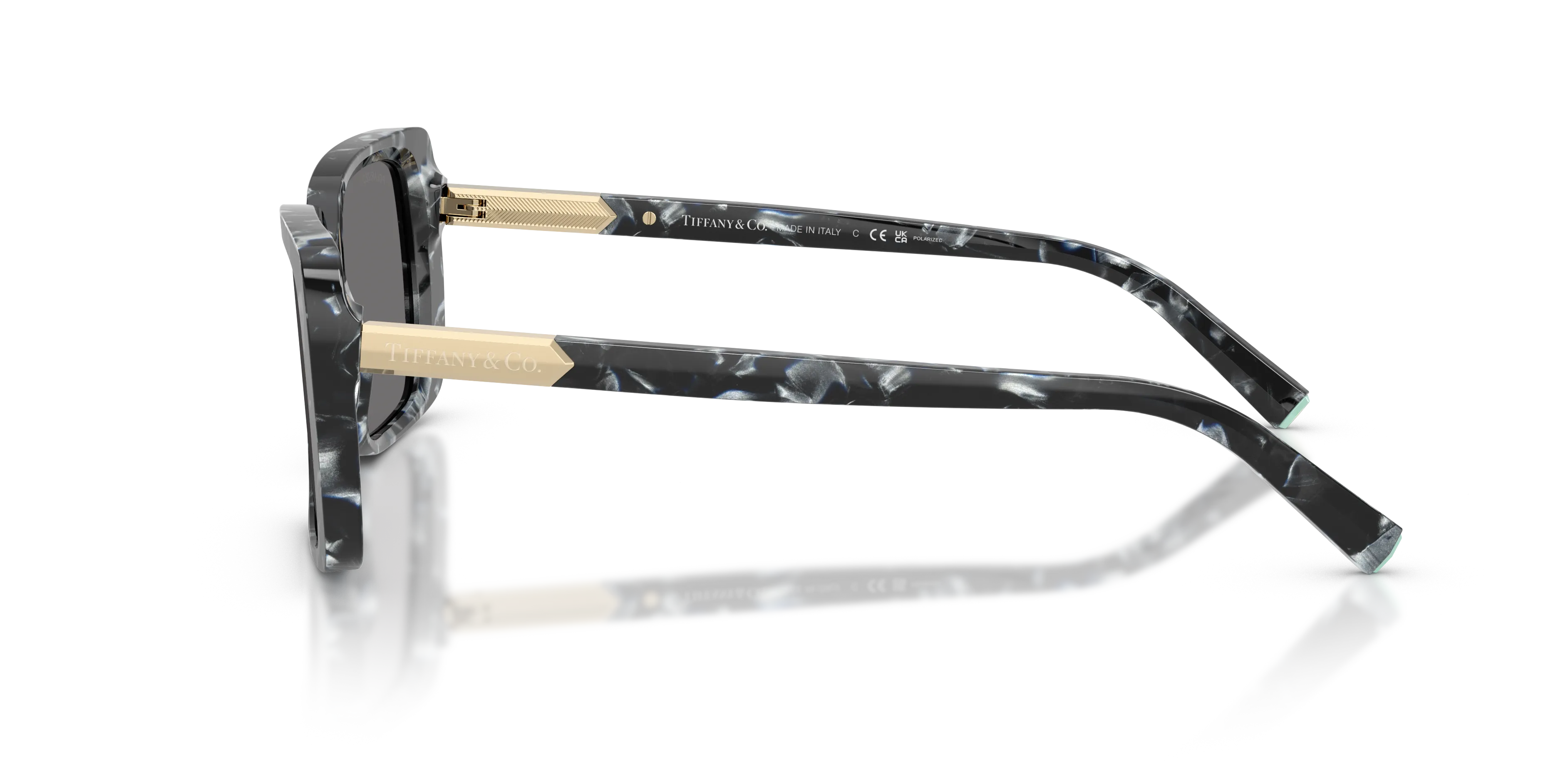 Tiffany TF4249 842881 Occhiali da sole Acetato Tartaruga Grigio Squadrata Polarizzata - immagine 4