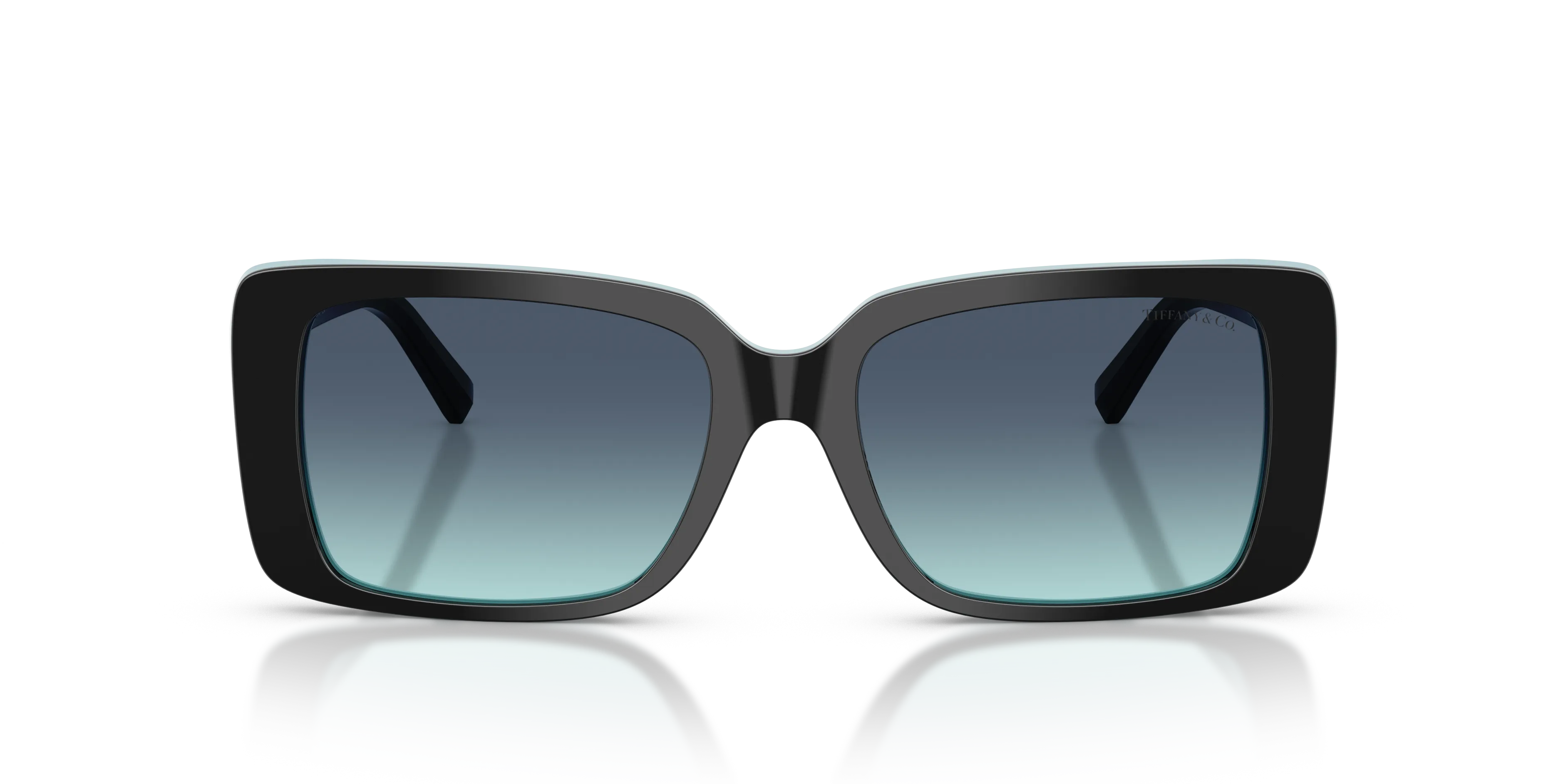 Tiffany TF4249 80559S Occhiali da sole Acetato Nero Blu Squadrata Normale Sfumato - immagine 3