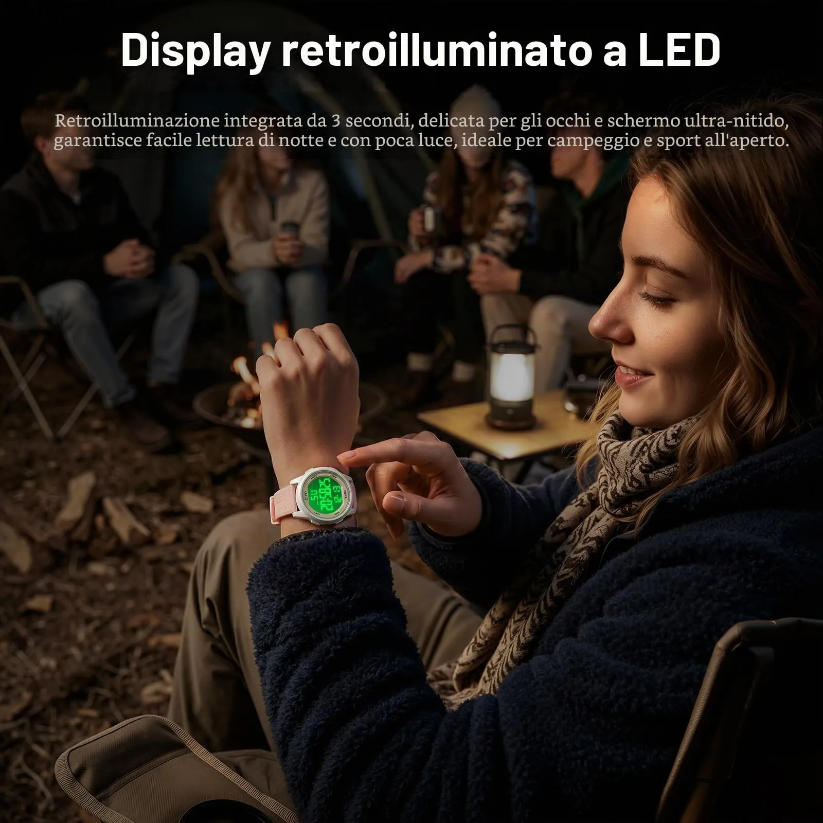 CIVO Orologio Donna Digitale Sportivo: Ultra Sottile Impermeabile con LED - immagine 4