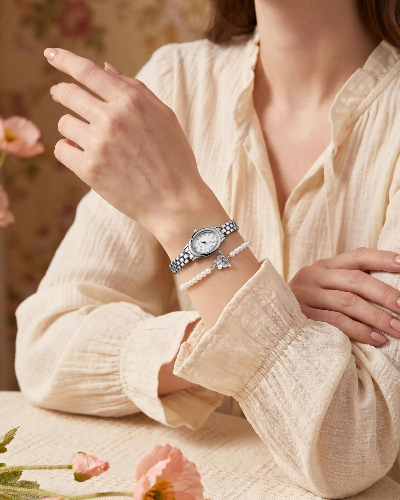 CIVO Piccolo Orologio da Donna Delicato: Quadrante Ovale Vintage con - immagine 2
