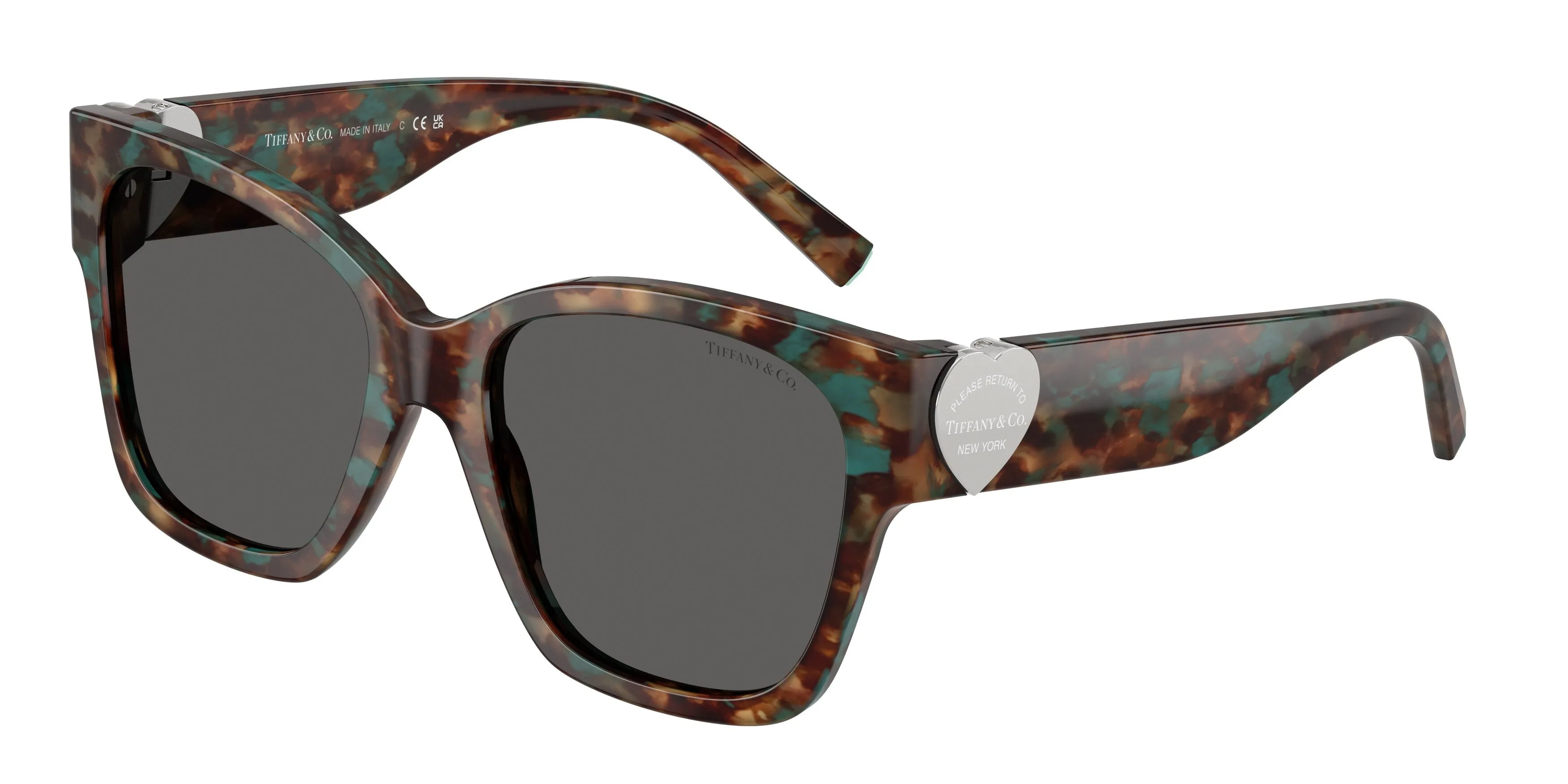 Tiffany TF4216 8442S4 Occhiali da sole Acetato Tartaruga Grigio Squadrata Normale - immagine 1
