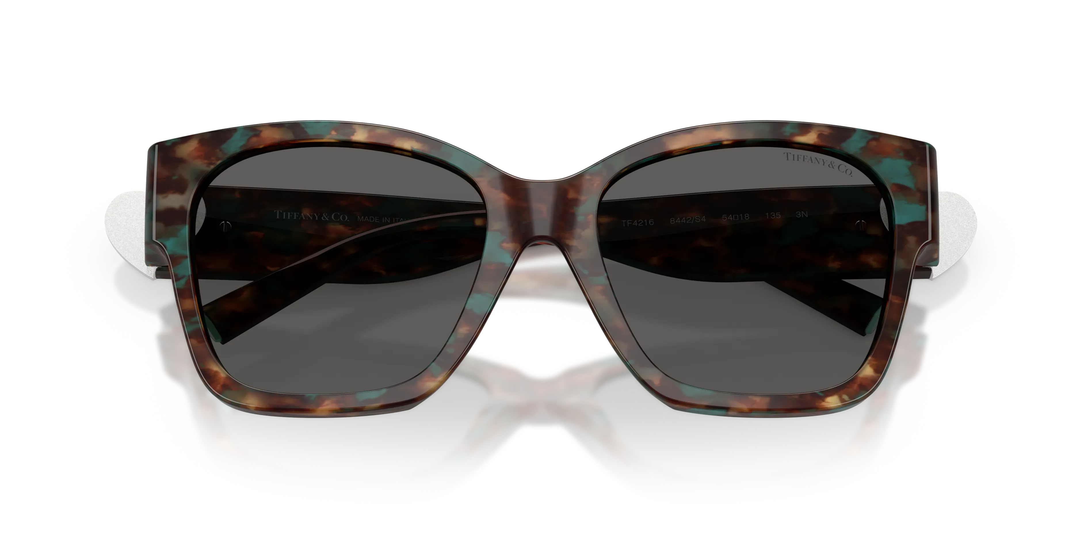 Tiffany TF4216 8442S4 Occhiali da sole Acetato Tartaruga Grigio Squadrata Normale - immagine 2