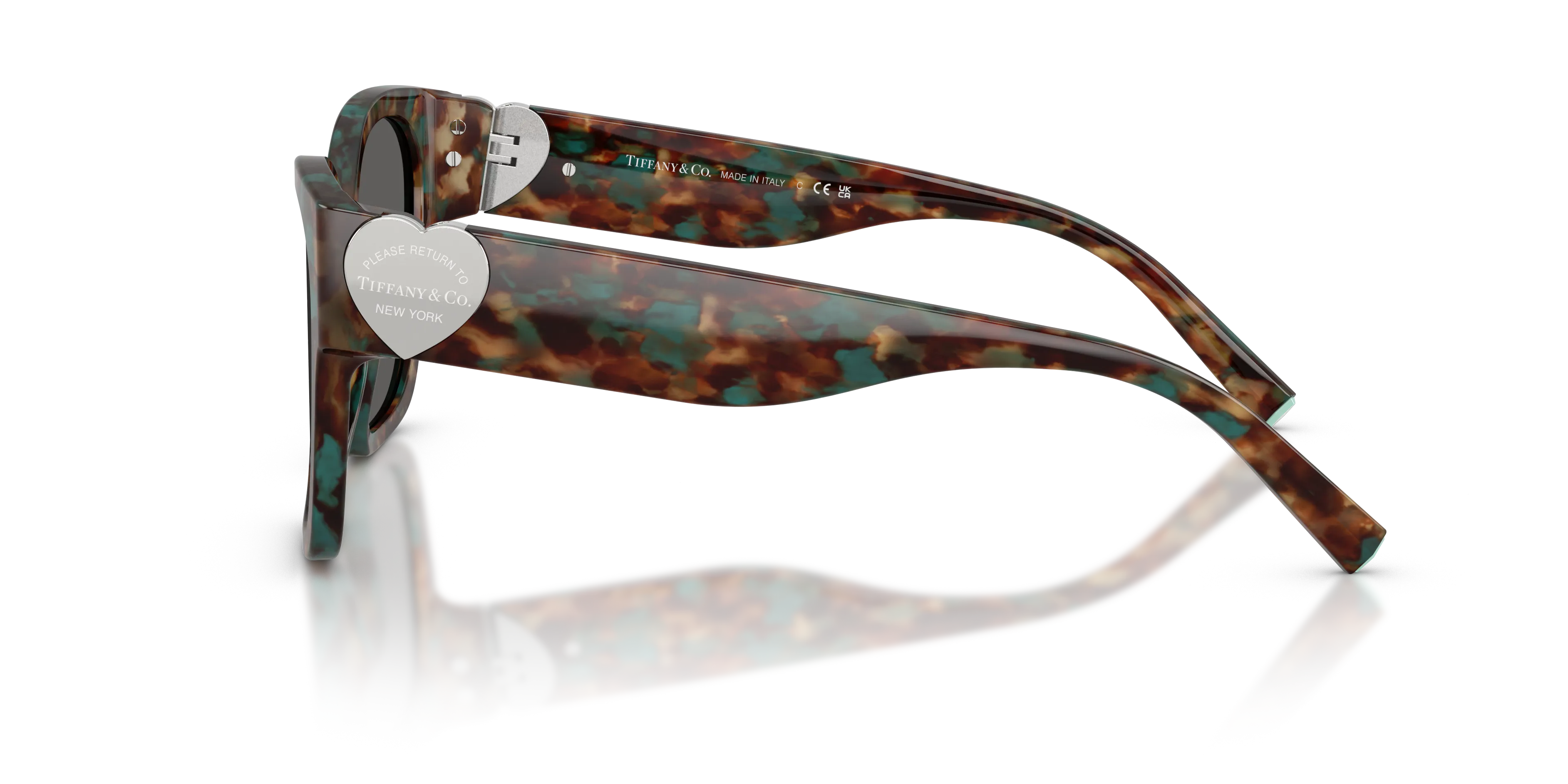 Tiffany TF4216 8442S4 Occhiali da sole Acetato Tartaruga Grigio Squadrata Normale - immagine 3