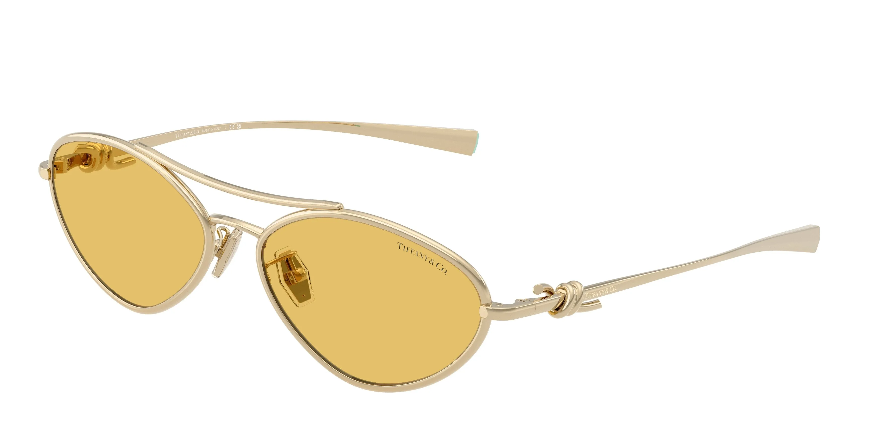 Tiffany TF3117 623685 Occhiali da sole Metallo Oro Giallo Geometrica Normale - immagine 1