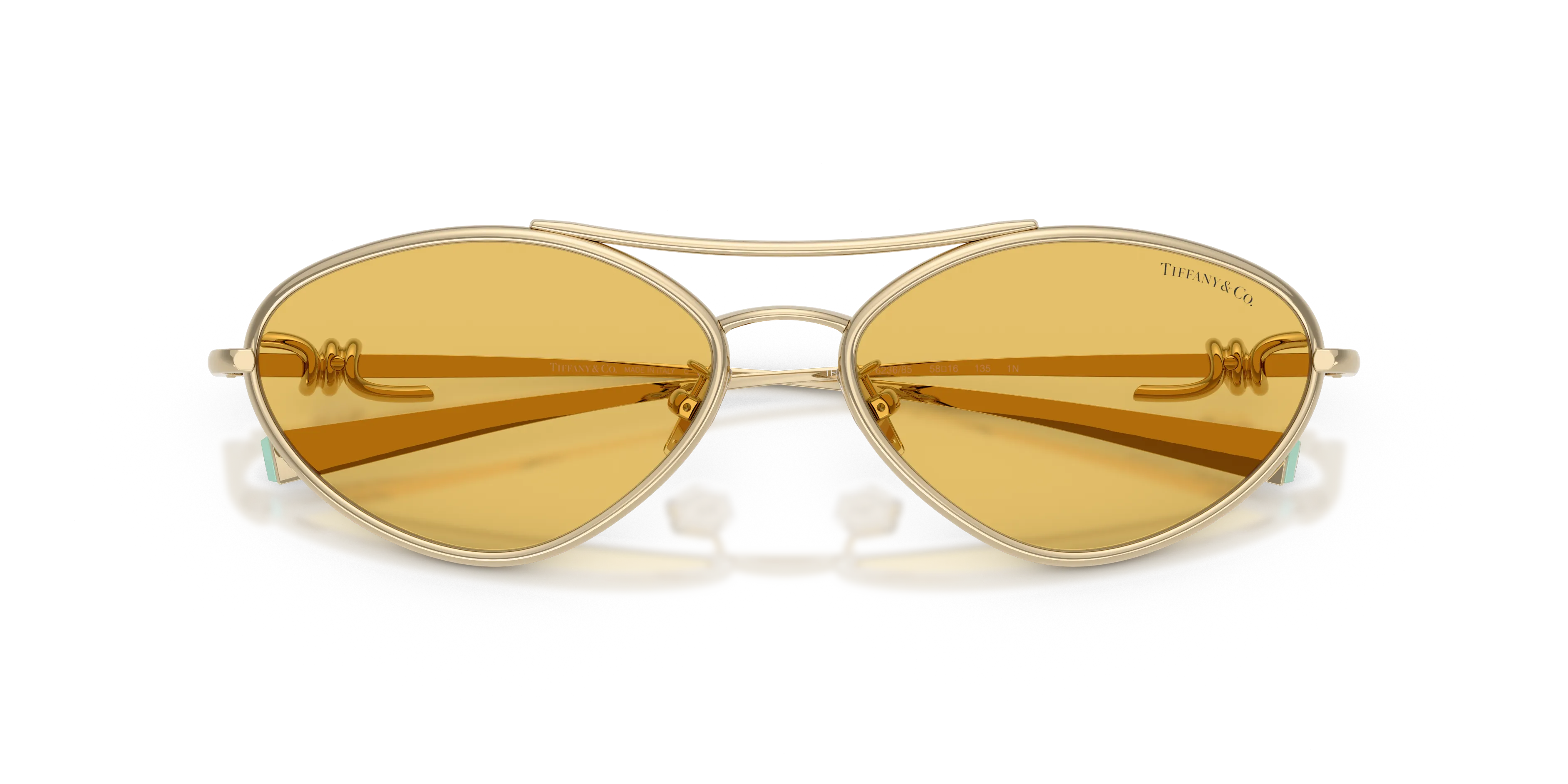 Tiffany TF3117 623685 Occhiali da sole Metallo Oro Giallo Geometrica Normale - immagine 2