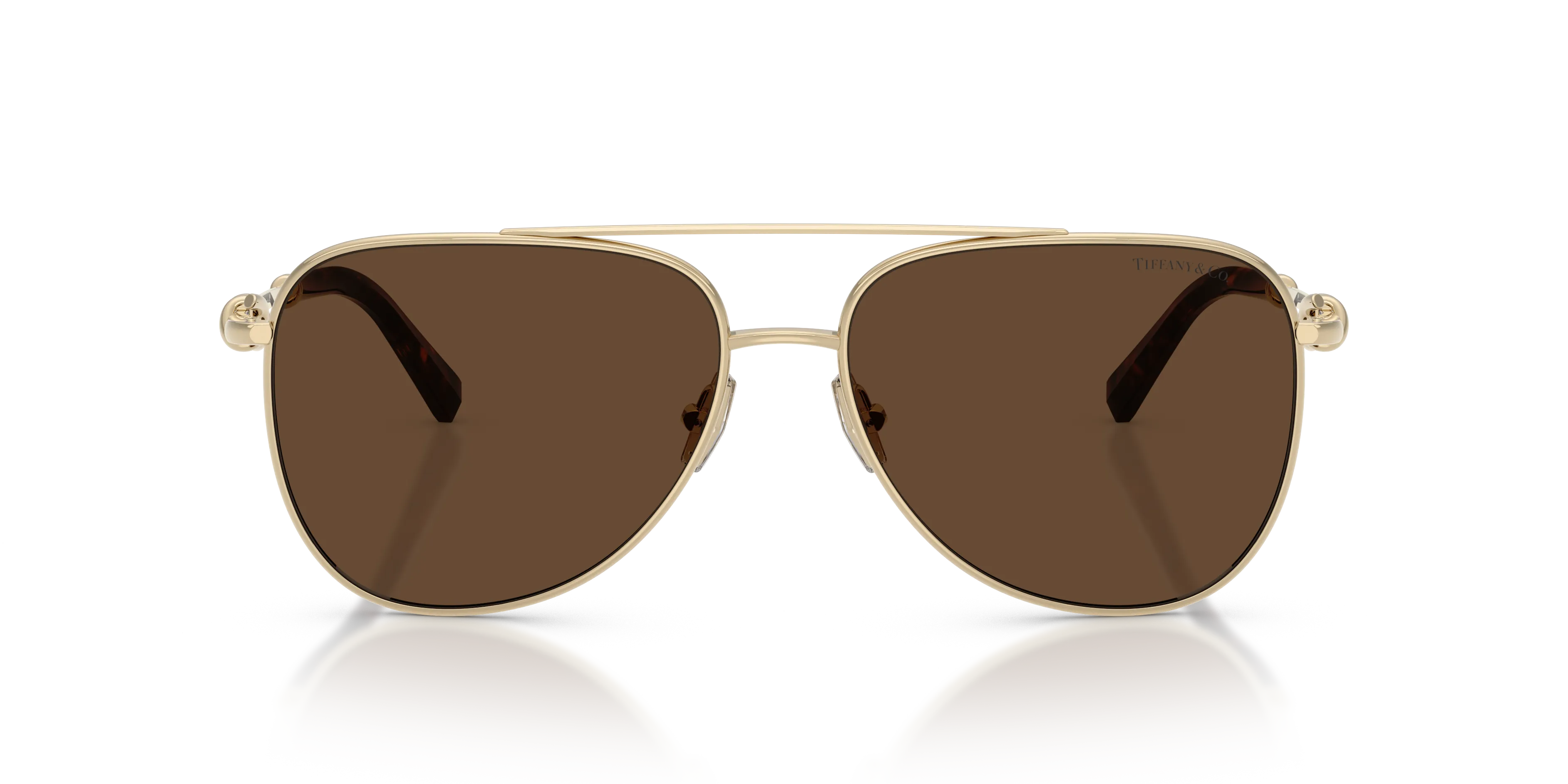 Tiffany TF3116 61933G Occhiali da sole Metallo Oro Marrone Pilot Normale - immagine 3