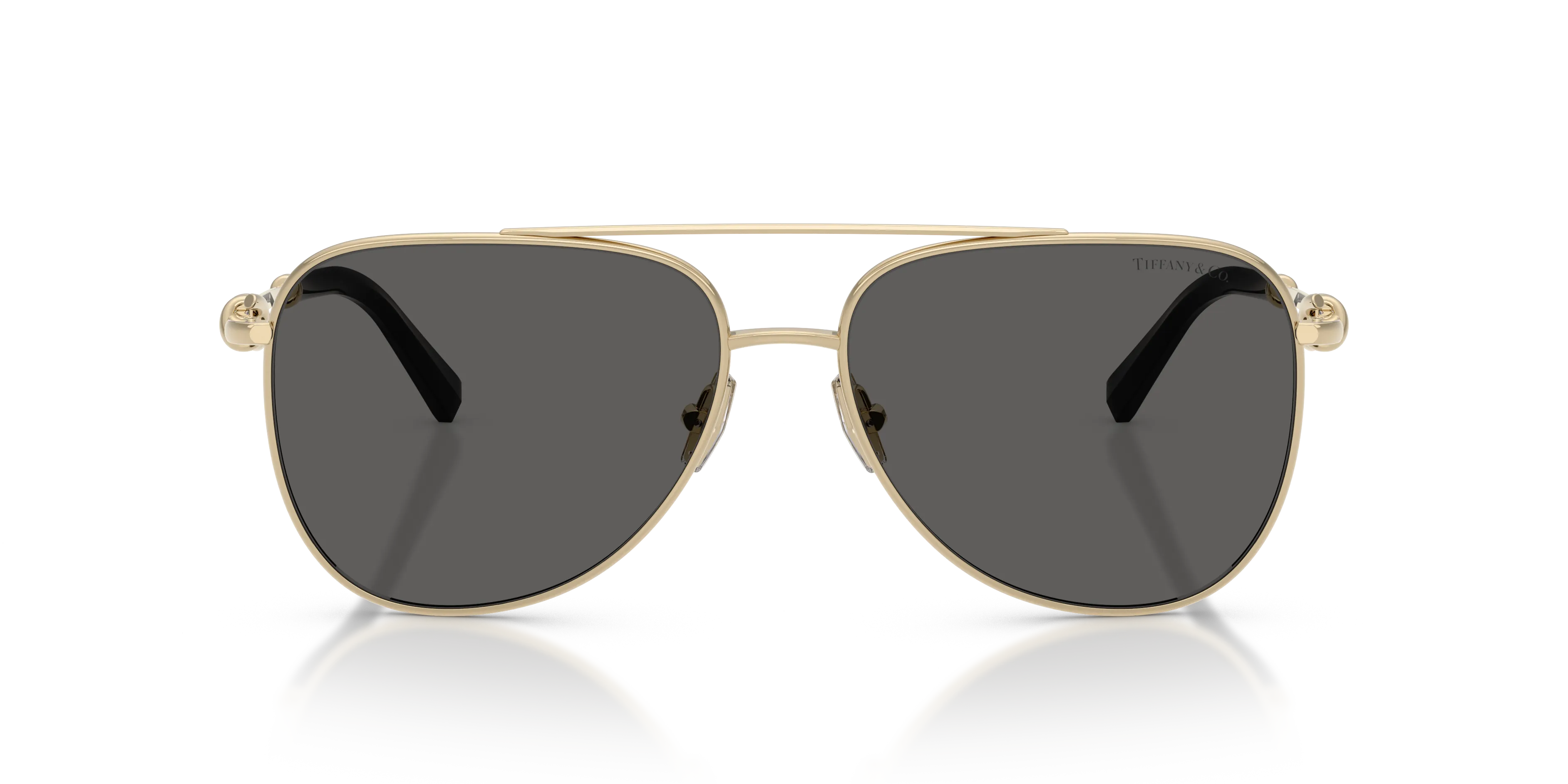 Tiffany TF3116 6021S4 Occhiali da sole Metallo Oro Grigio Pilot Normale - immagine 3