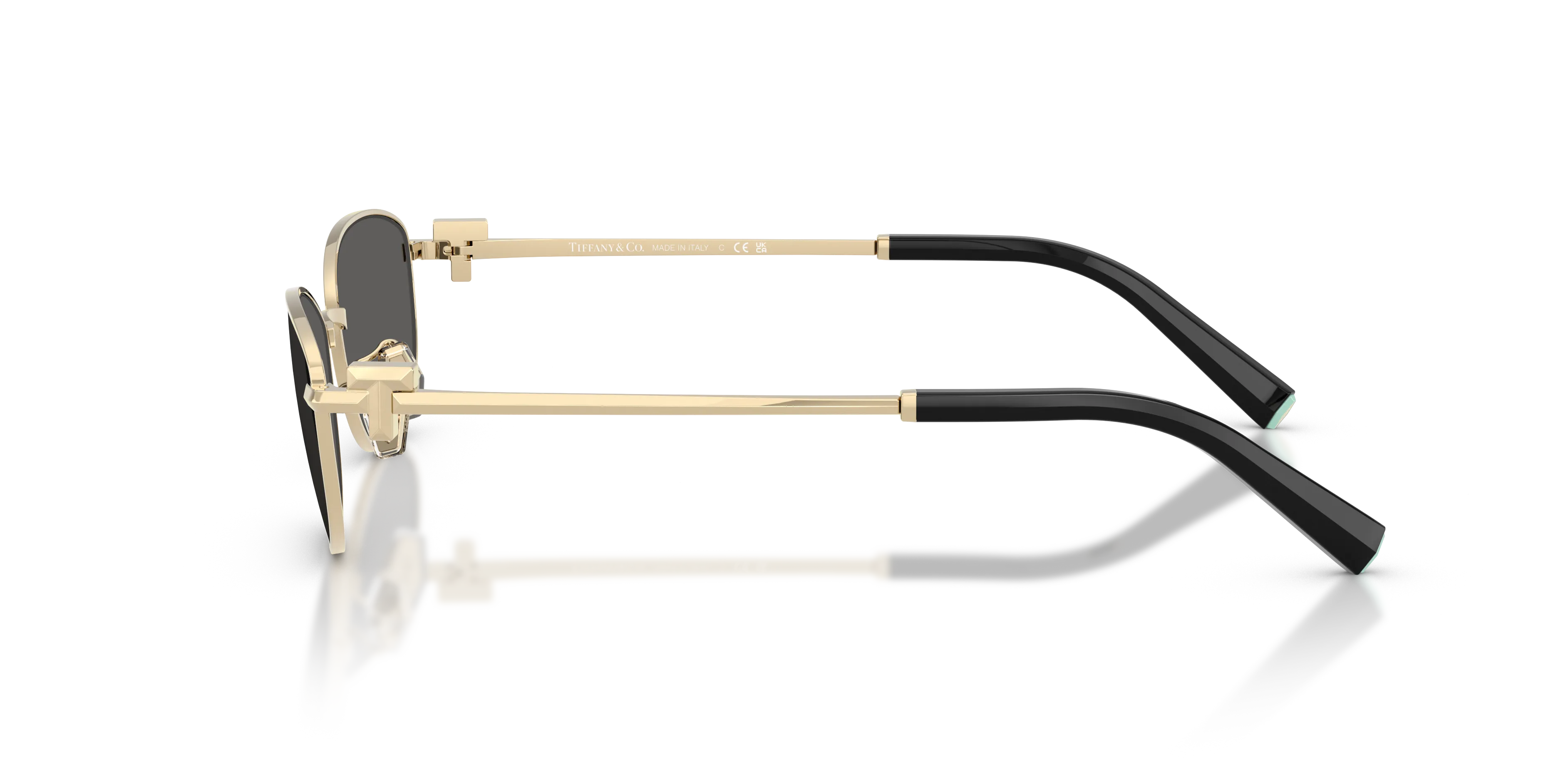Tiffany TF3115 6021S4 Occhiali da sole Acciaio Oro Grigio Rotonda Normale - immagine 4