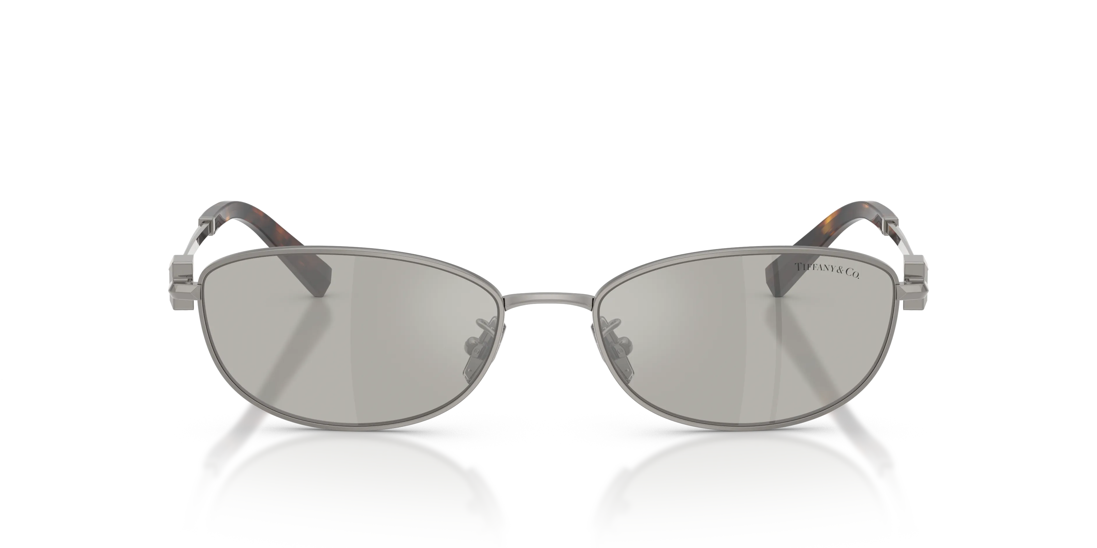 Tiffany TF3115 60036G Occhiali da sole Acciaio Grigio Grigio Rotonda Specchiate - immagine 3