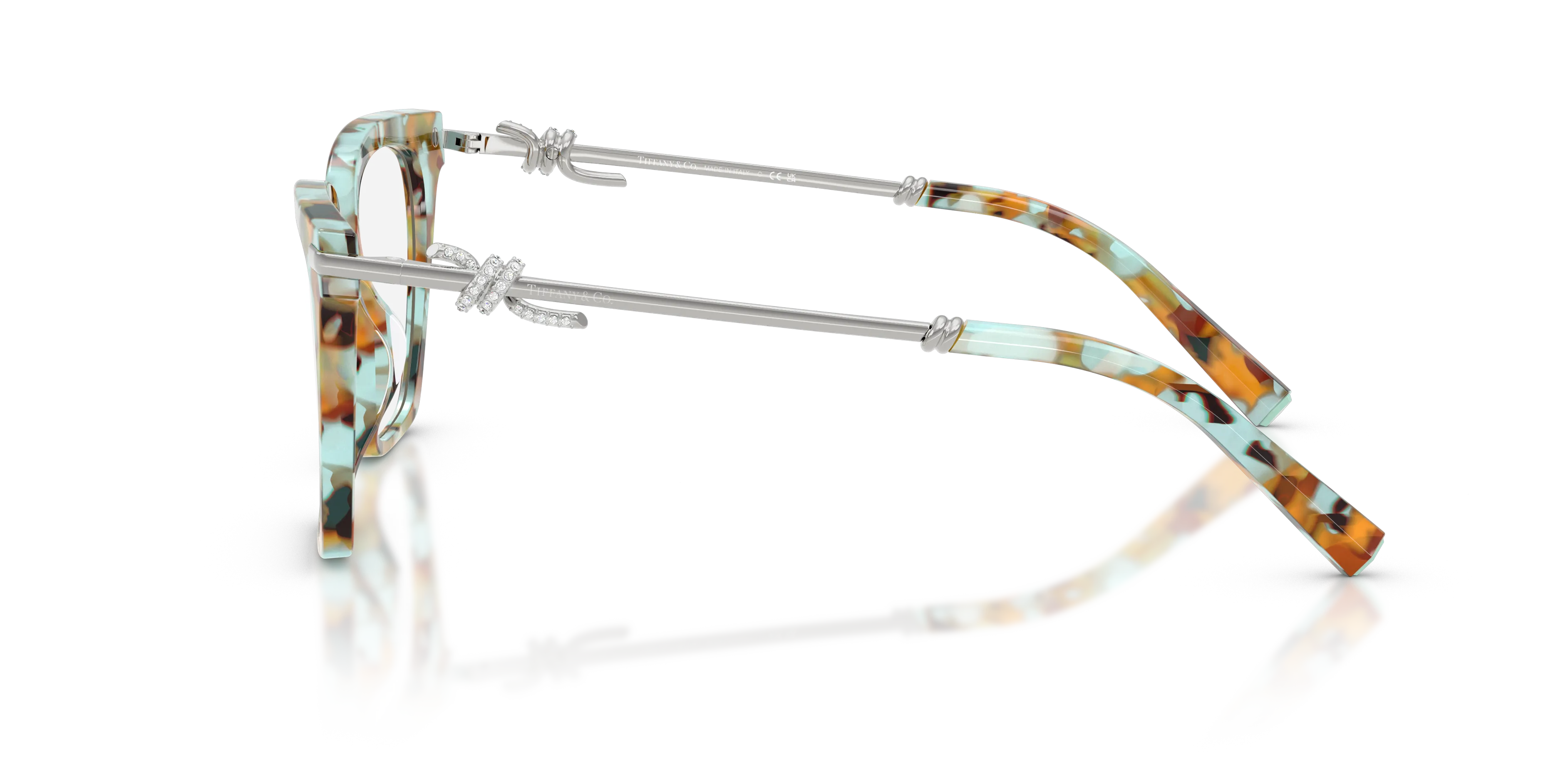 Tiffany TF2284B 8441 Montature da vista Acetato Tartaruga Squadrata Normale - immagine 4