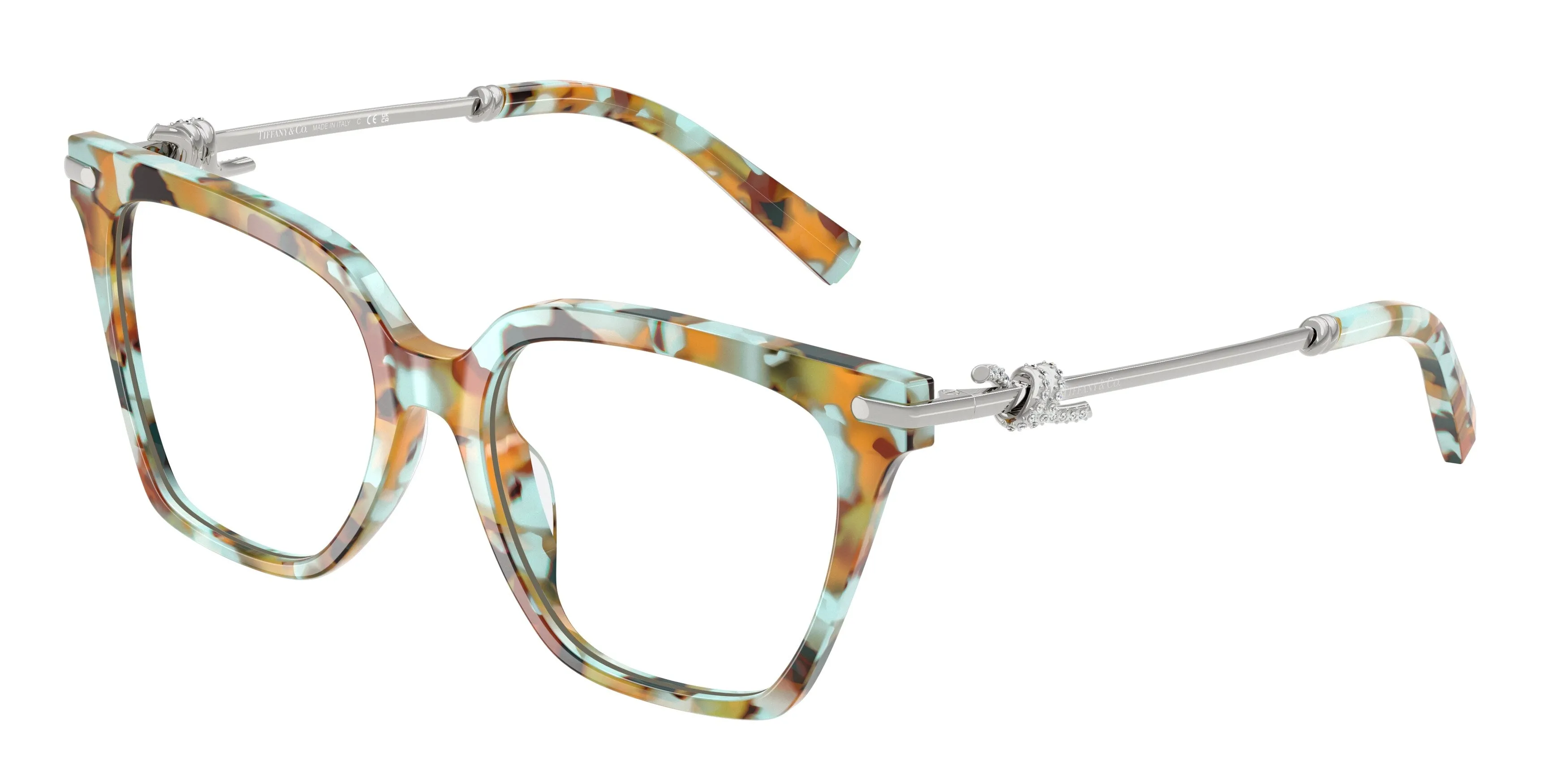 Tiffany TF2284B 8441 Montature da vista Acetato Tartaruga Squadrata Normale - immagine 1