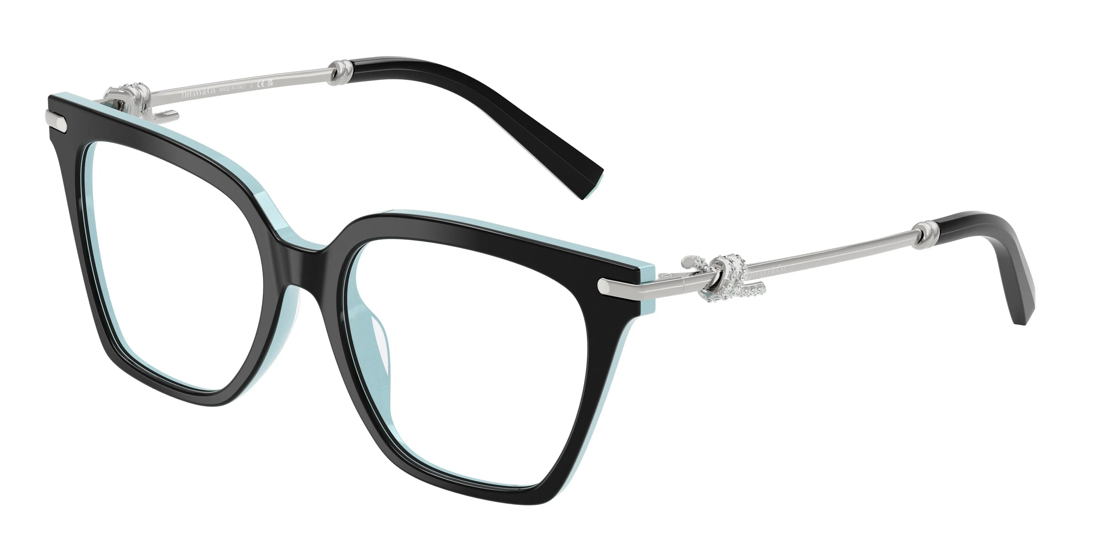 Tiffany TF2284B 8055 Montature da vista Acetato Nero Squadrata Normale - immagine 1