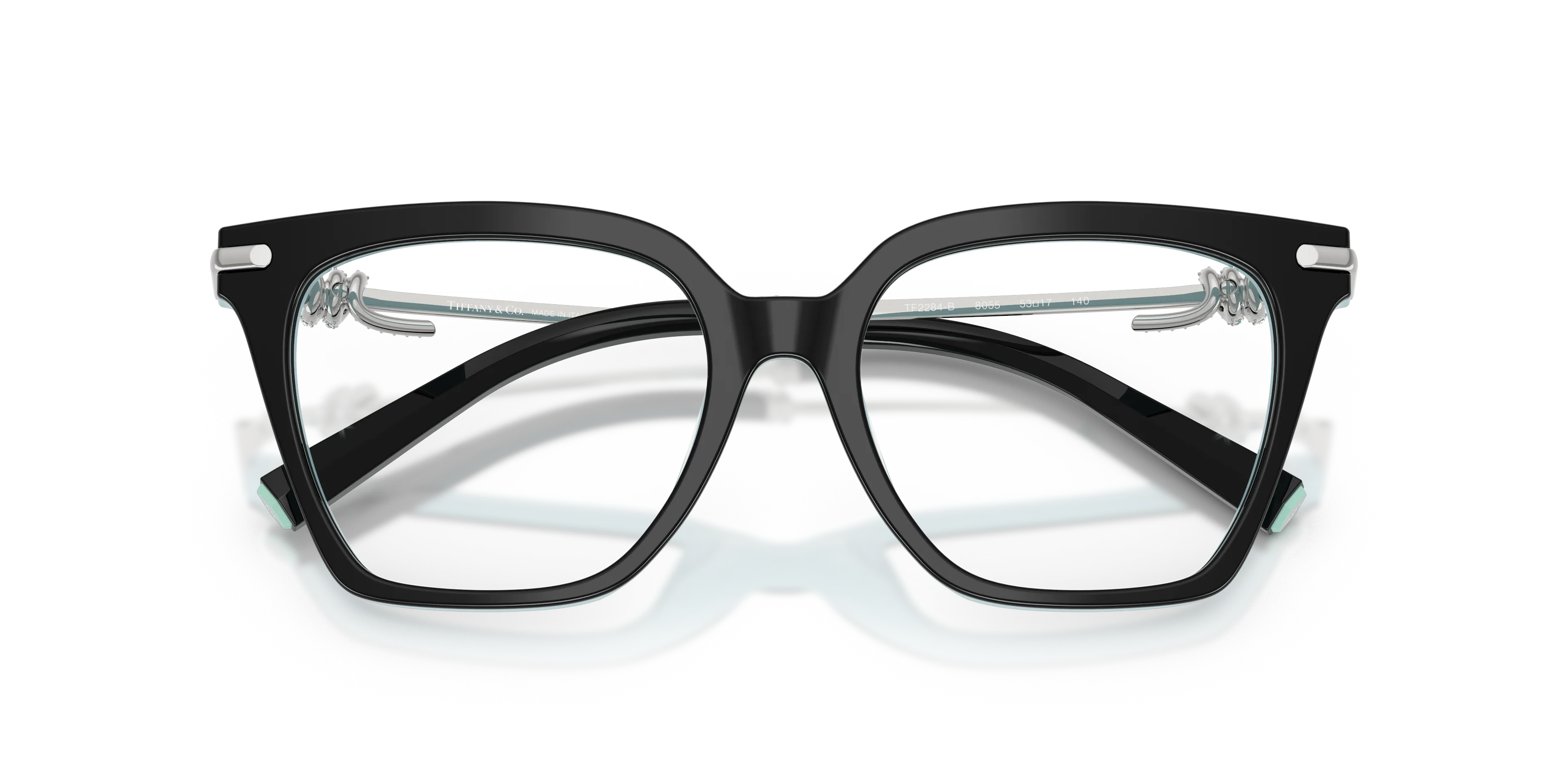 Tiffany TF2284B 8055 Montature da vista Acetato Nero Squadrata Normale - immagine 2