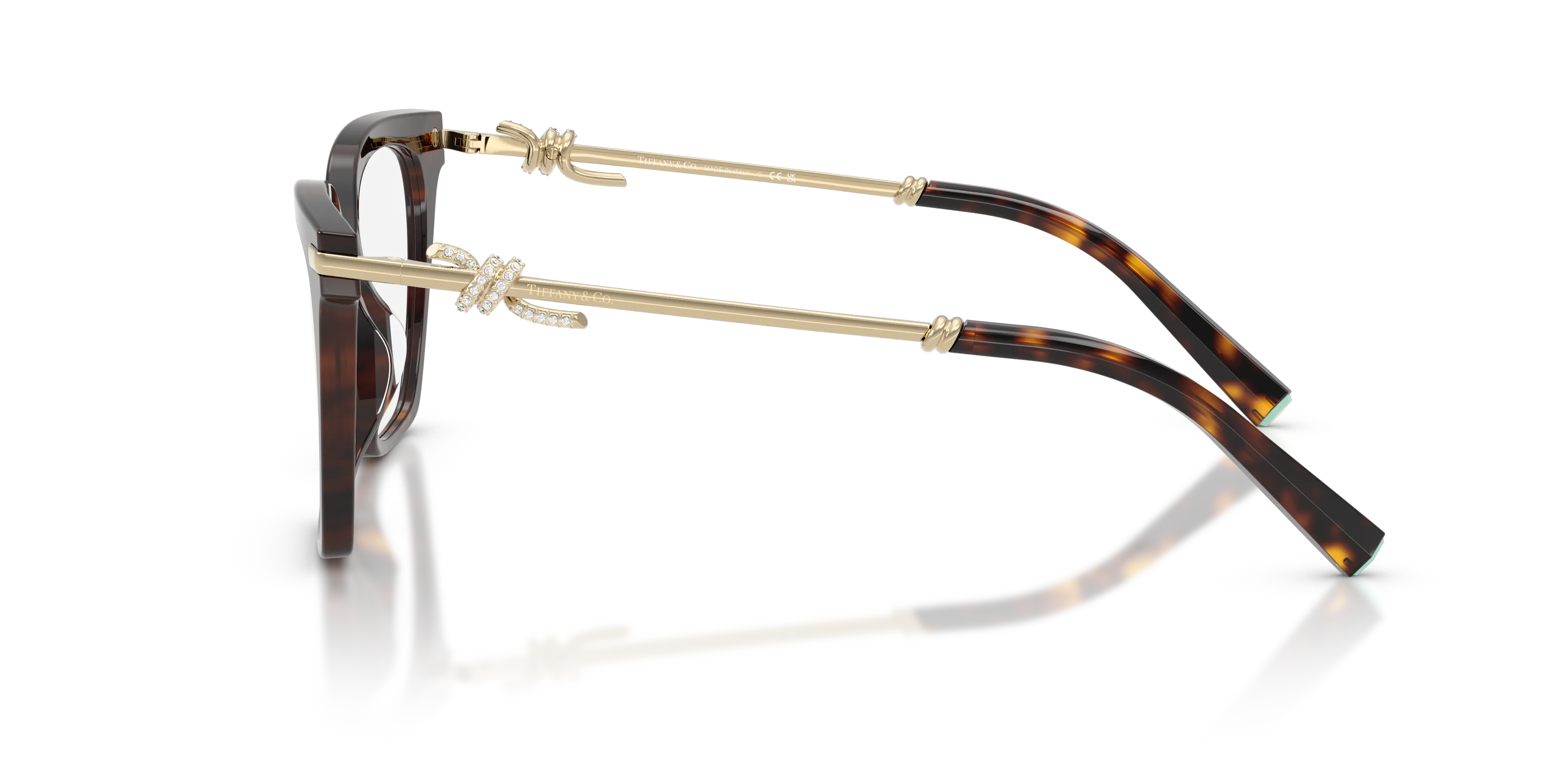 Tiffany TF2284B 8015 Montature da vista Acetato Tartaruga Squadrata Normale - immagine 4