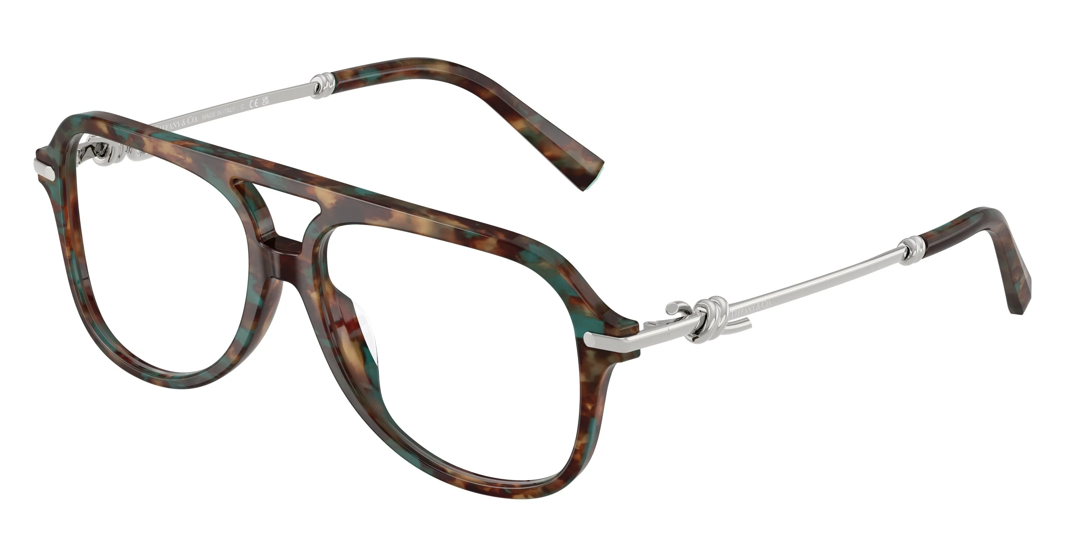 Tiffany TF2283 8442 Montature da vista Acetato Tartaruga Pilot Normale - immagine 1