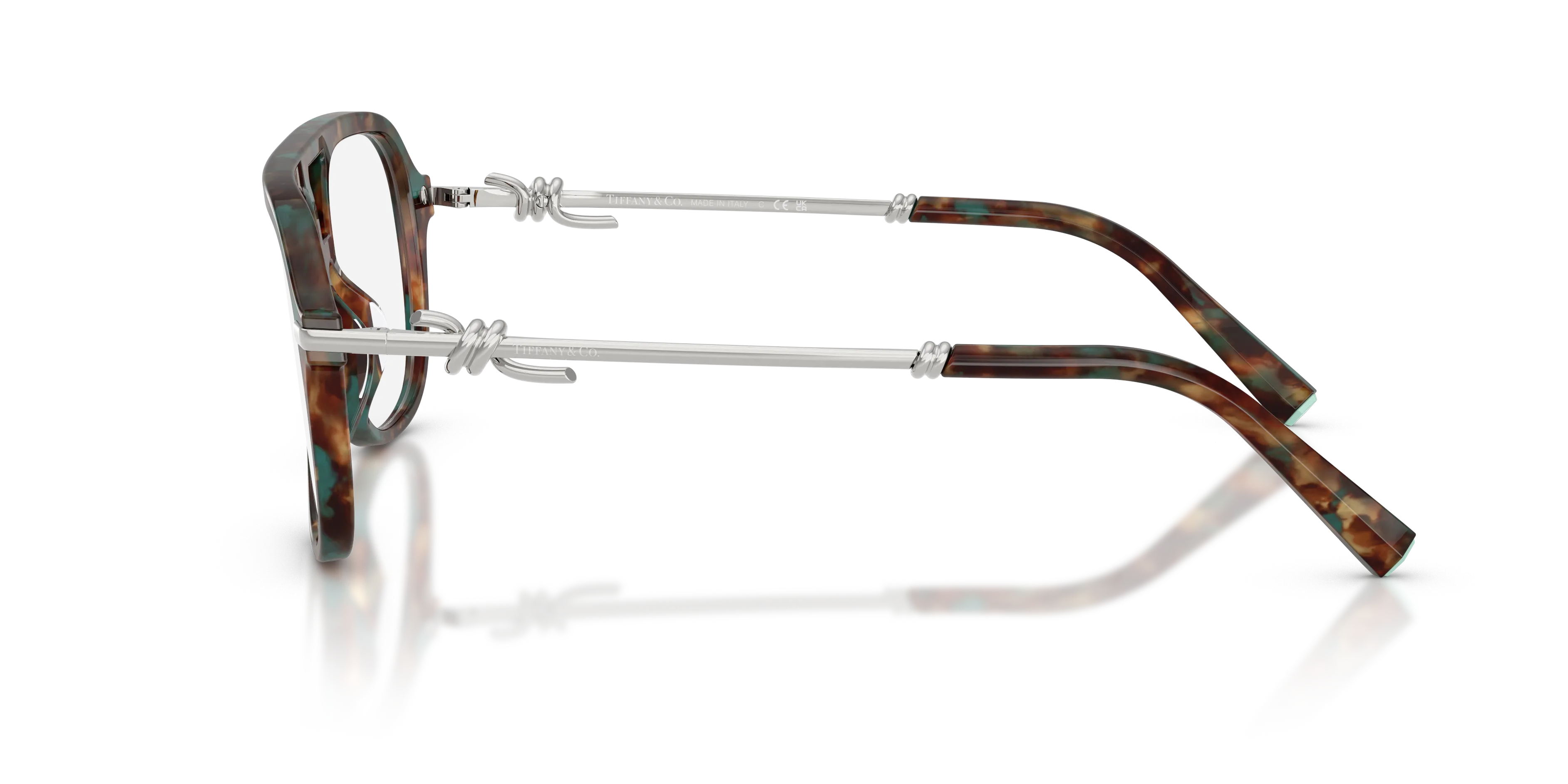 Tiffany TF2283 8442 Montature da vista Acetato Tartaruga Pilot Normale - immagine 4
