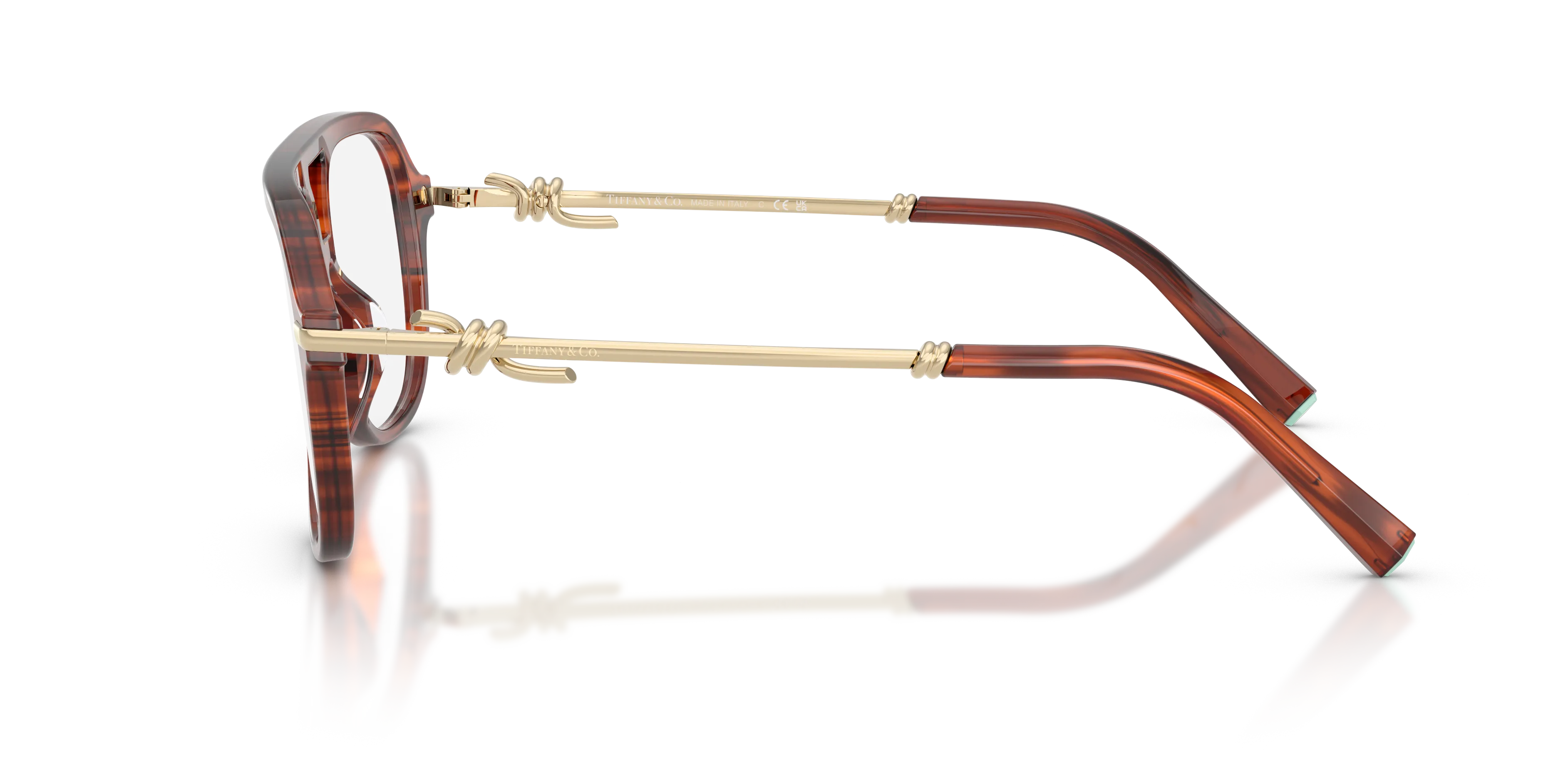 Tiffany TF2283 8440 Montature da vista Acetato Tartaruga Pilot Normale - immagine 4